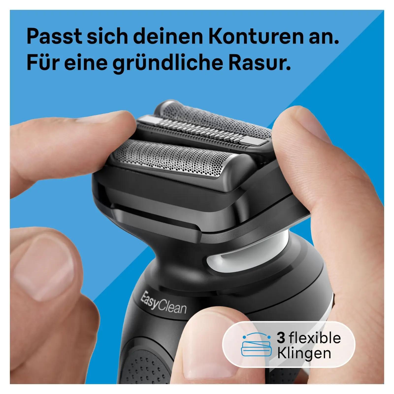 Braun Series 5 — täpne ja veekindel habemeajamisvahend – pakend ja tarvikud