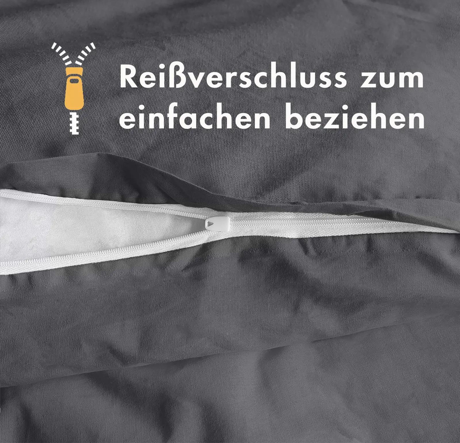 Sleeptime pehme puuvillane voodipesu 4-osaline – antratsiit – lisavaade