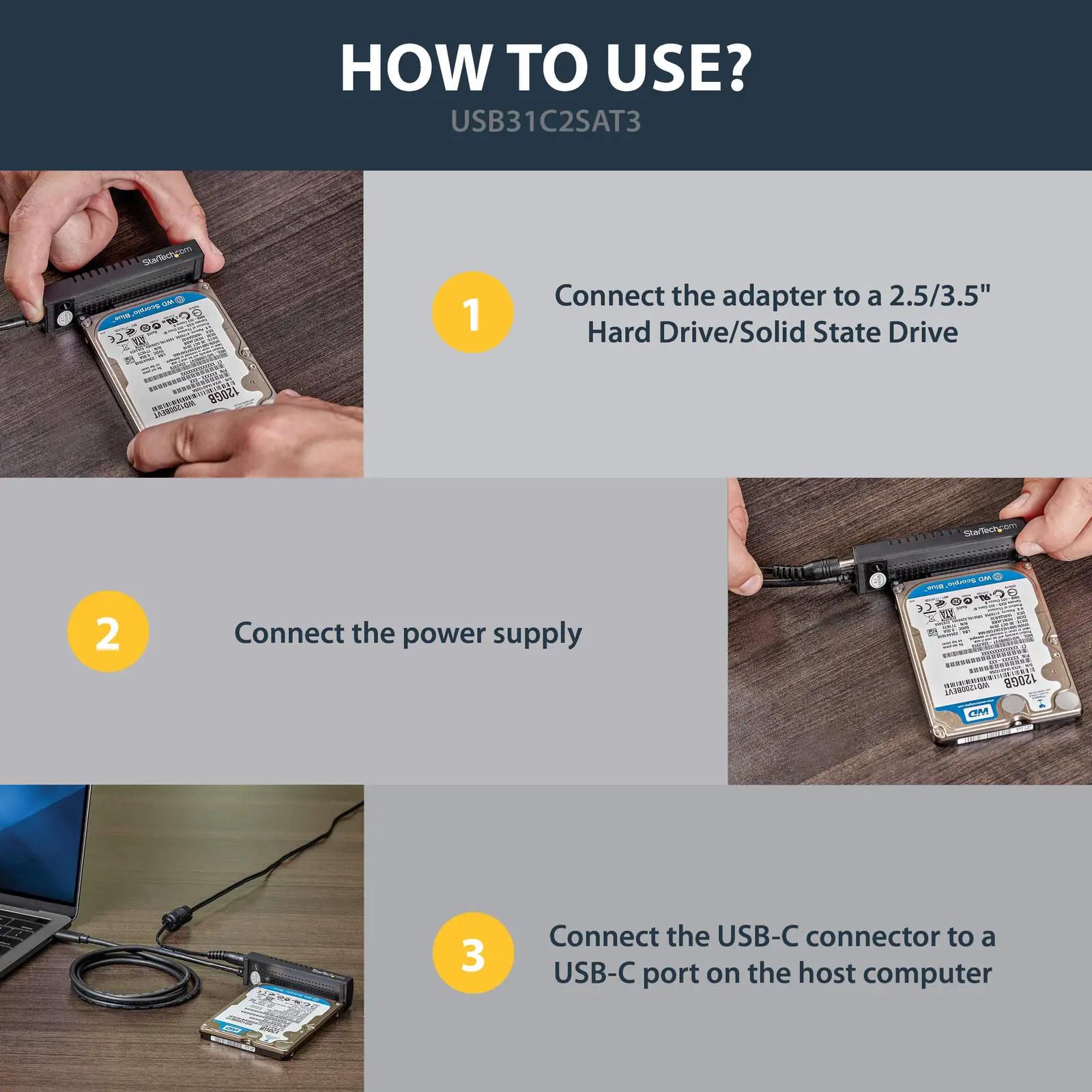 StarTech USB-C SATA adapter — mugav HDD/SSD ühendus – lisavaade