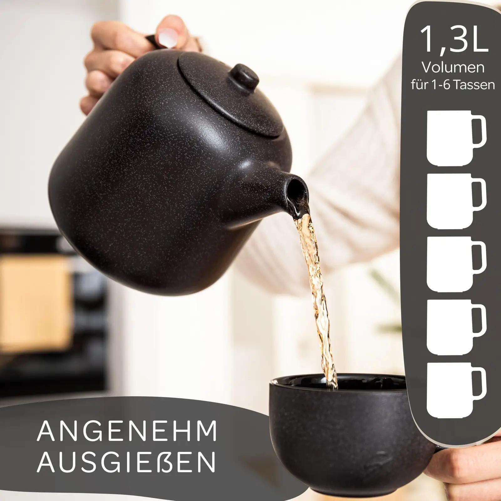 Steinzeit keraamiline teekann 1,3 l koos stövcheniga – kasutusnäide