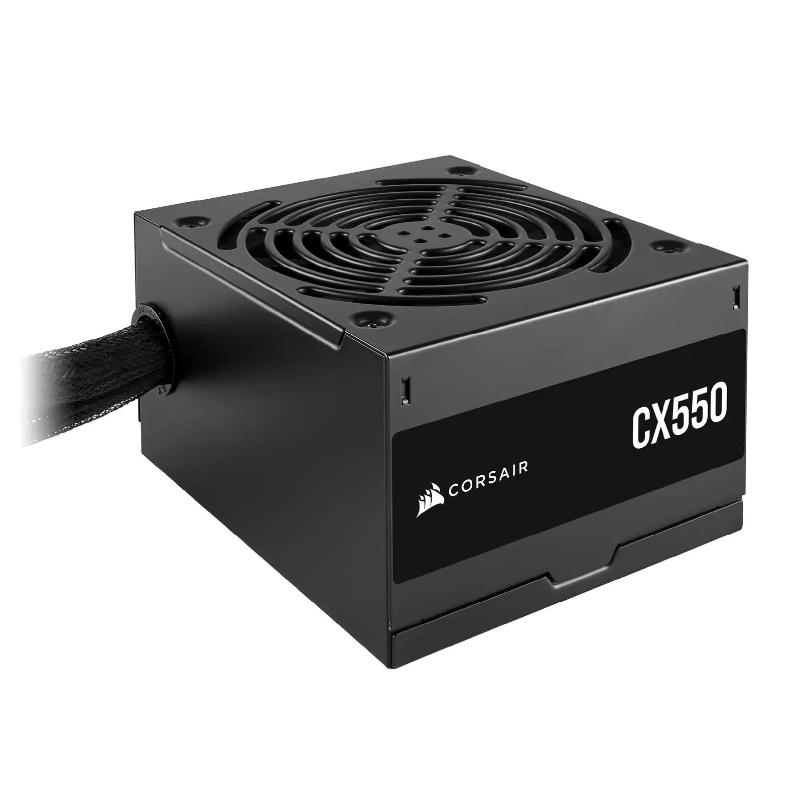 Corsair vastupidav 550W toiteplokk — vaikne ja tõhus