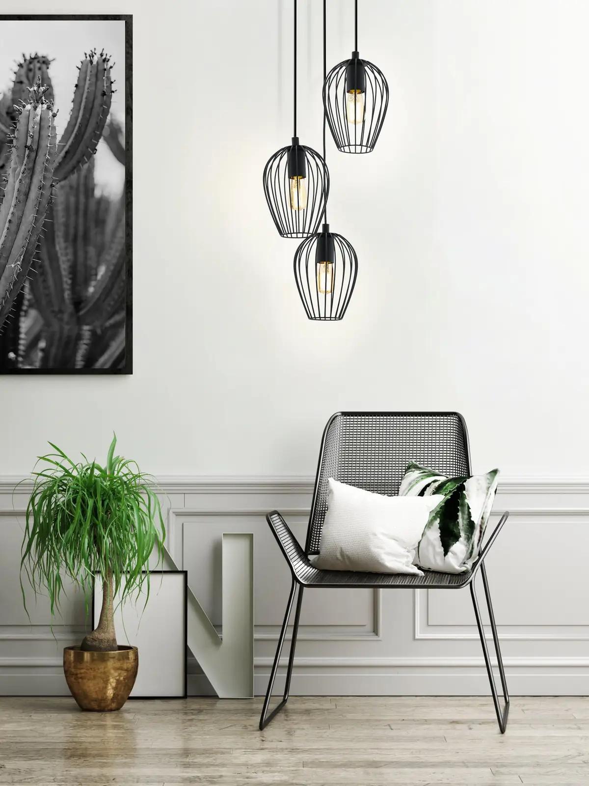 EGLO stiilne ripatslamp Newtown must teras – detailne vaade