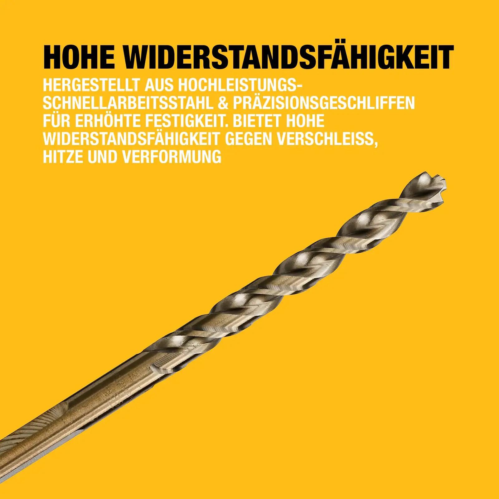 DEWALT tugeva HSS-terasega 29‑osaline metallipuurikomplekt – kasutusnäide