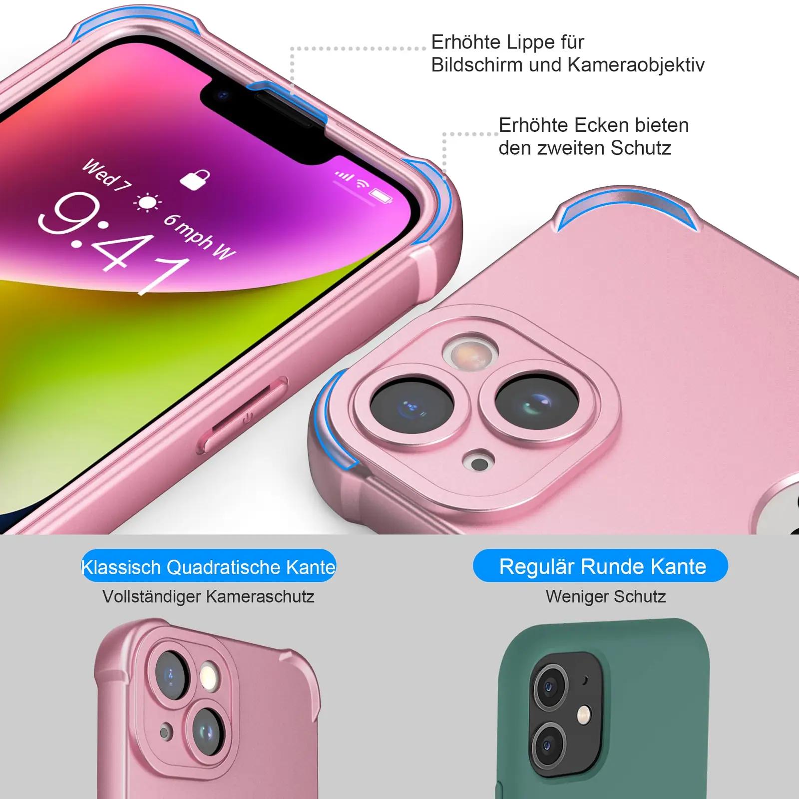 ORETECH roosakuldne silikoonkaitse iPhone 14 jaoks – detailne vaade