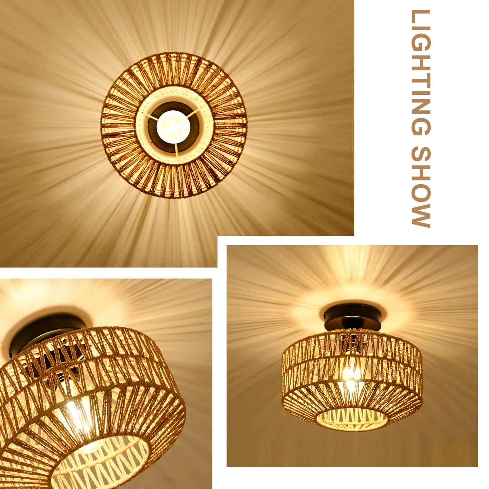 Rayofly rattan-lambivarju kaunistav ripats HLF26 – boho stiil – detailne vaade