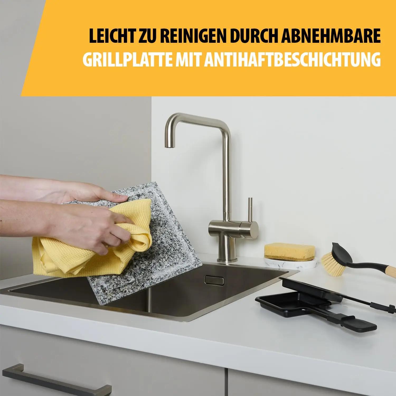 Tristar stein-grillplaat – keraamiline grill 4-le, BPA-vaba – lisavaade