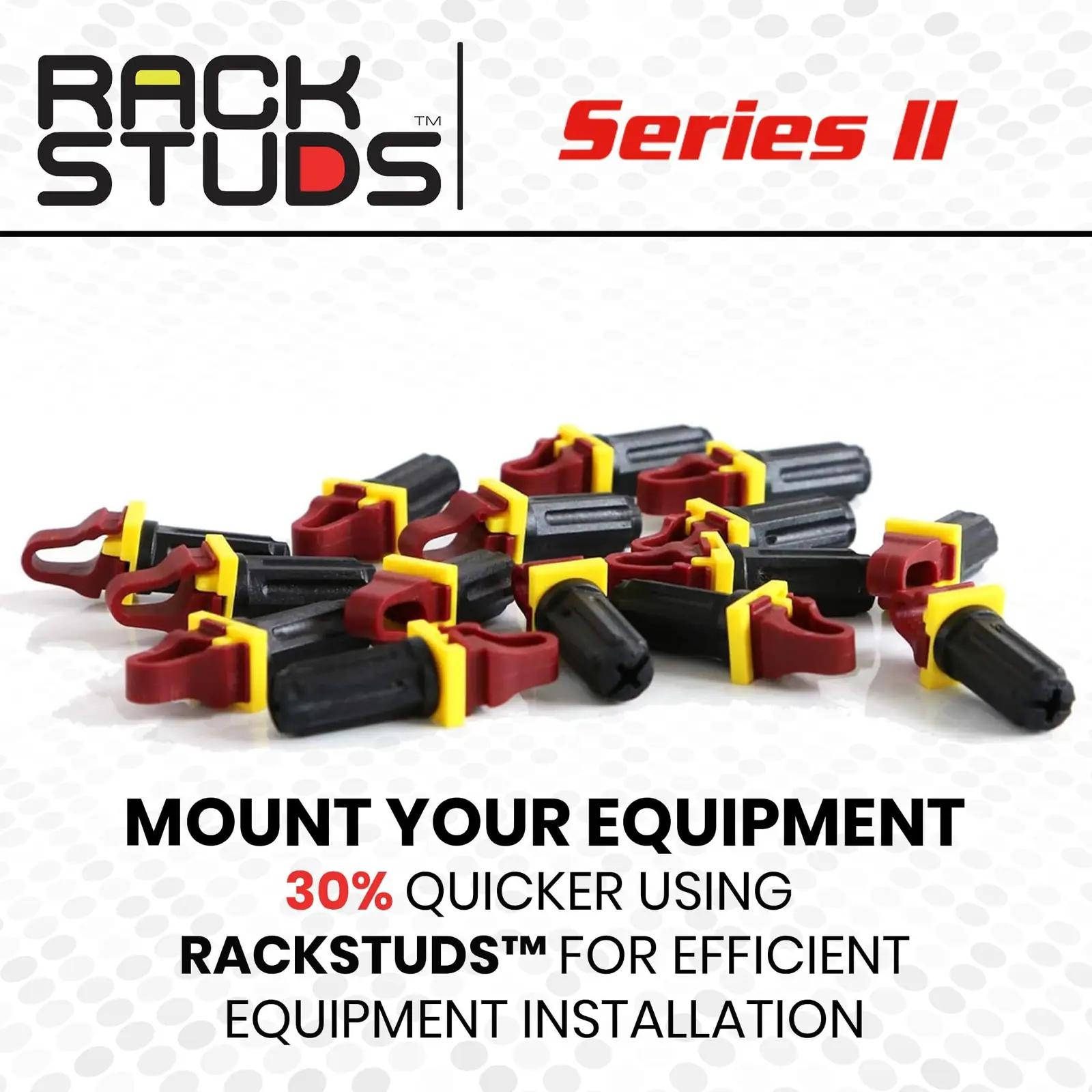 Rackstuds punased rack-kruvid Grivory-materjalist, komplekt – pilt 7