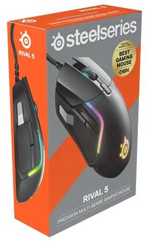 SteelSeries kerge mänguhiir Rival 5 — täpne ja ergonoomiline – pilt 17
