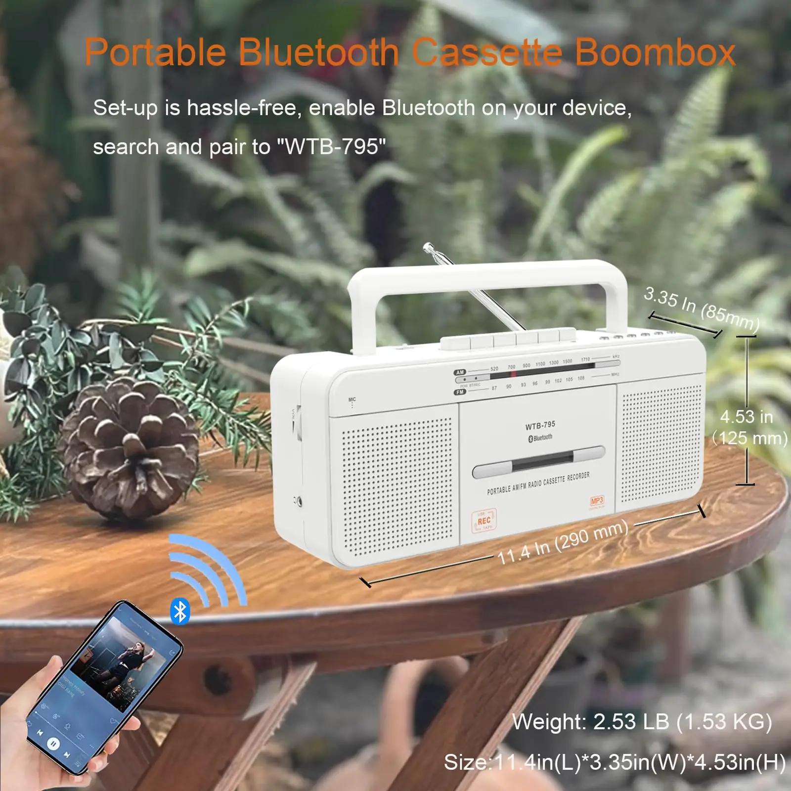 WISCENT vintage kassettboombox – nostalgia USB-iga ja Bluetooth – lisavaade