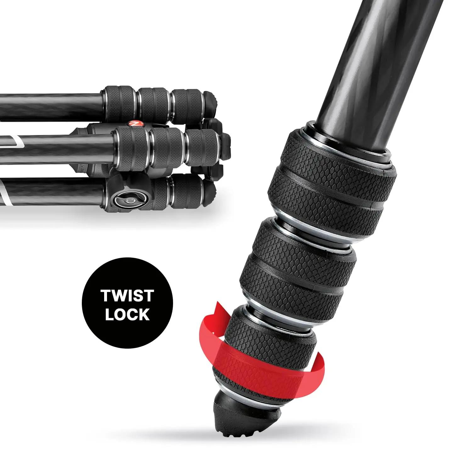 Manfrotto süsinikkiust reisistatiiv professionaalsele – pilt 6