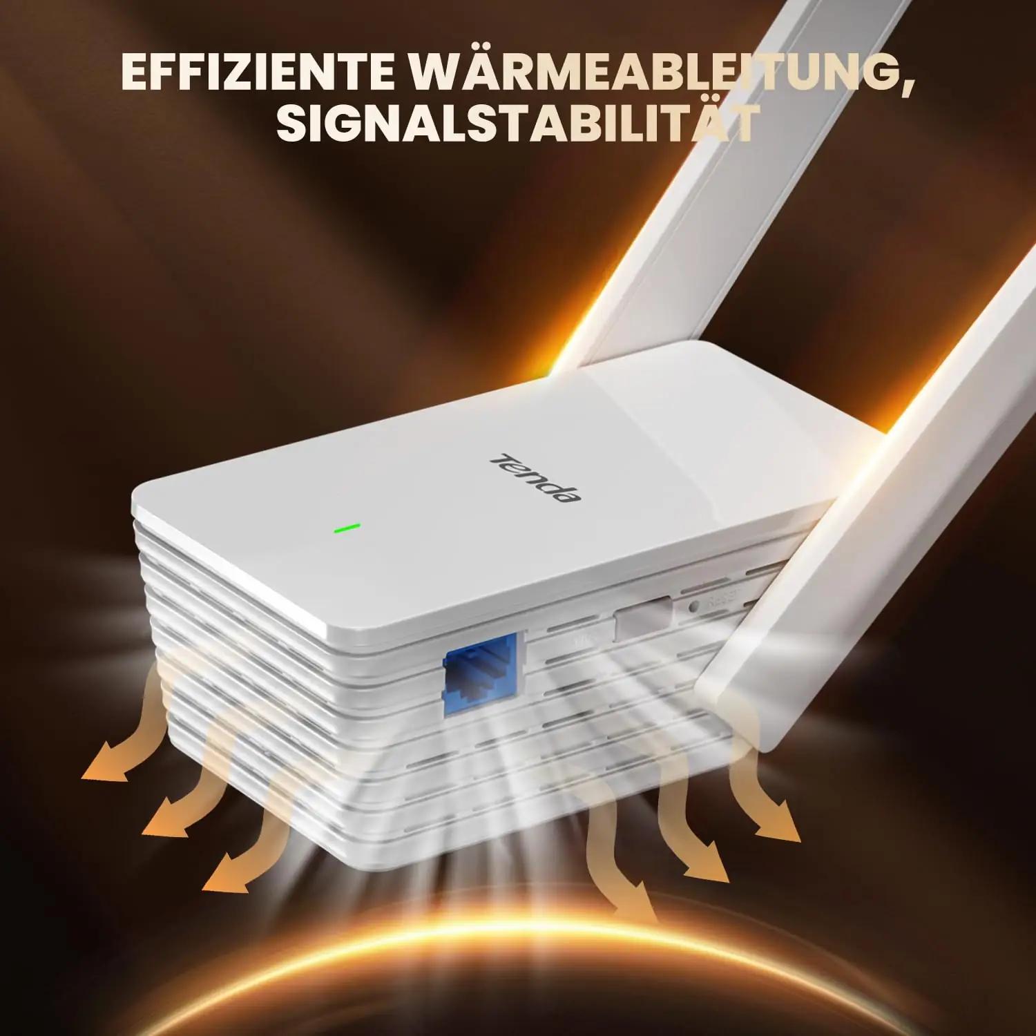 Tenda AX1500 kordaja — kompaktne WiFi 6 leviala koduks – lisavaade