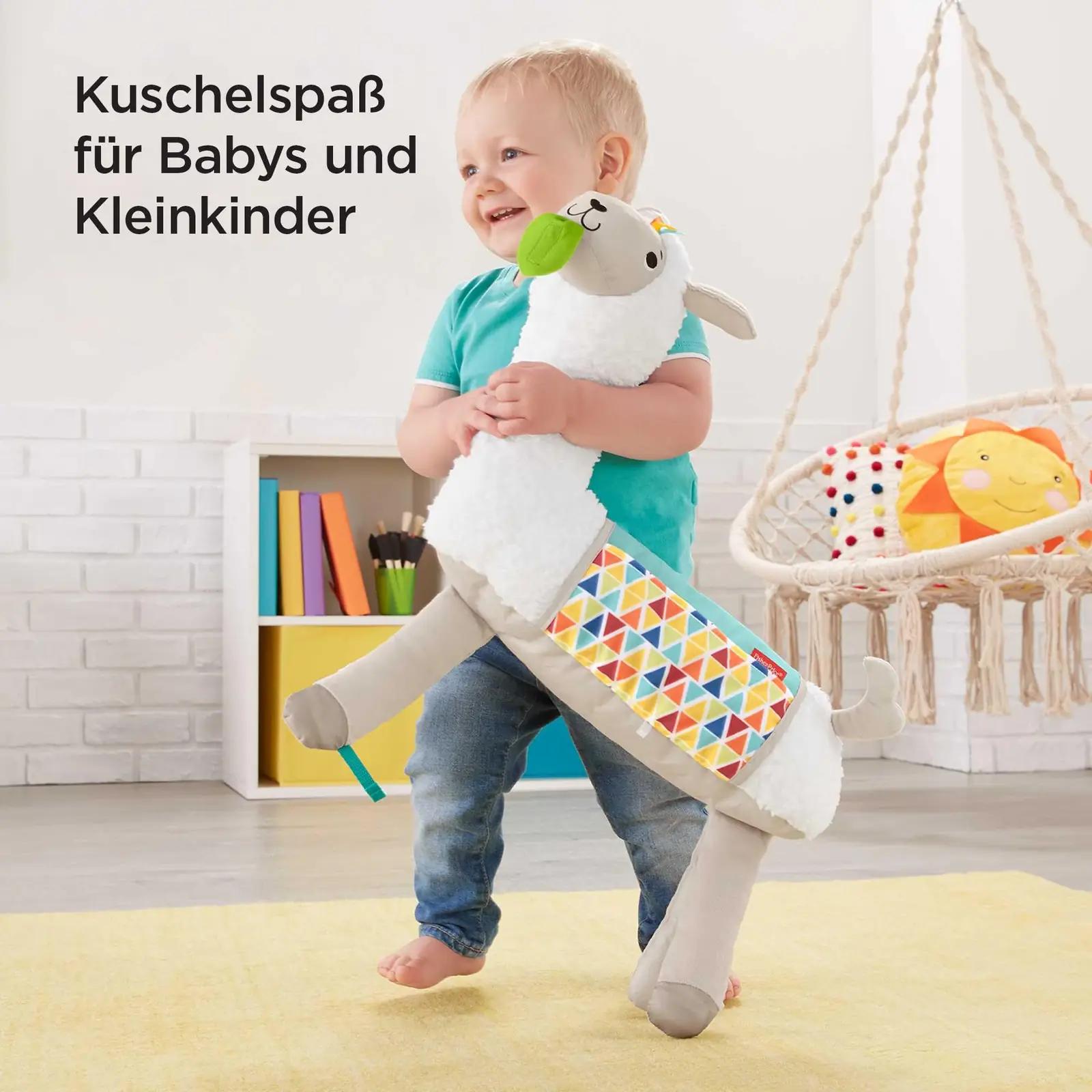 Fisher-Price pehme 4-ühes laama mängupadi imikule – kasutusnäide