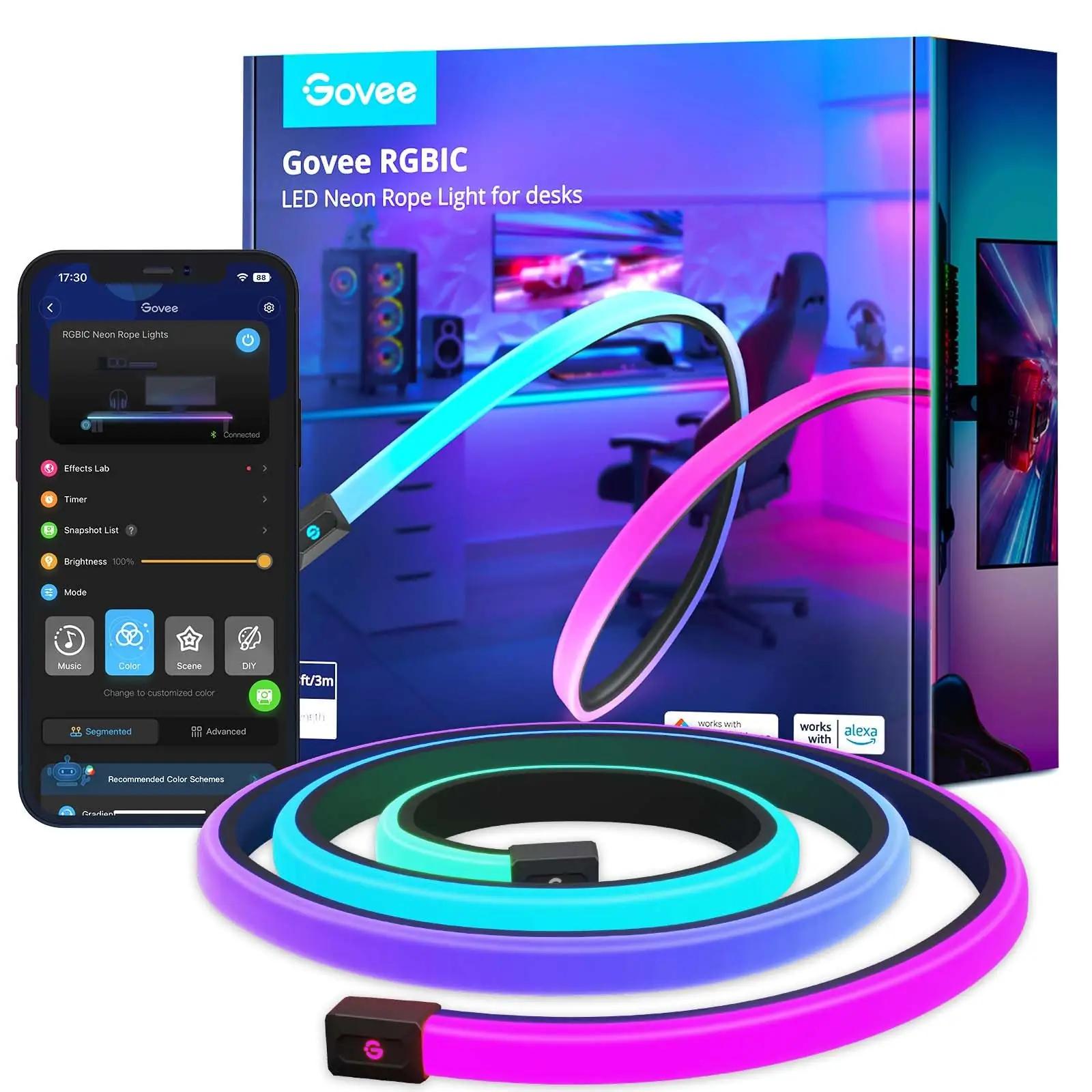 Govee mängu-neon LED-riba 3m — painduv RGBIC dekor