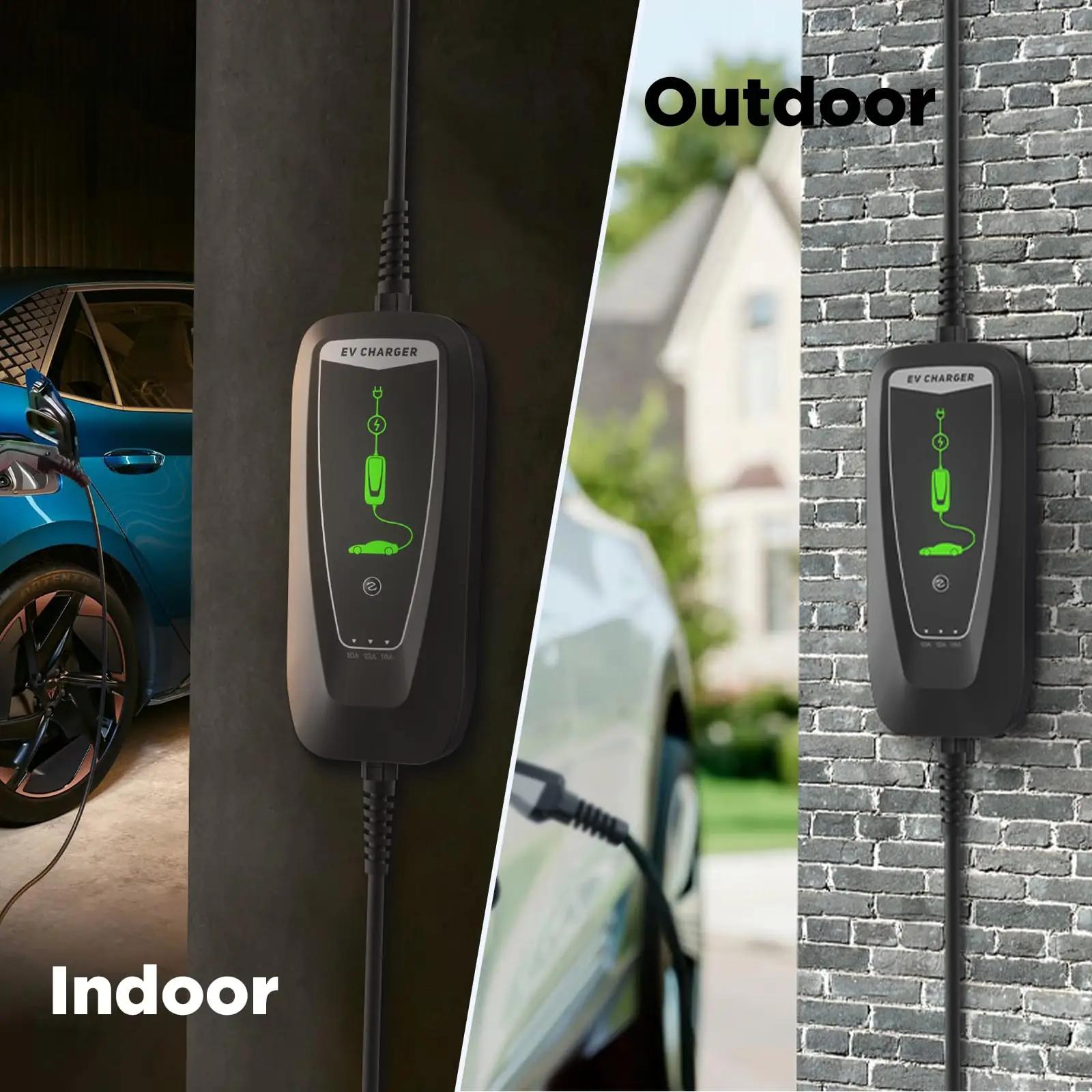 WISSENERGY laadija 3,68 kW 6 m kaabel – mobiilne ja veekindel – detailne vaade