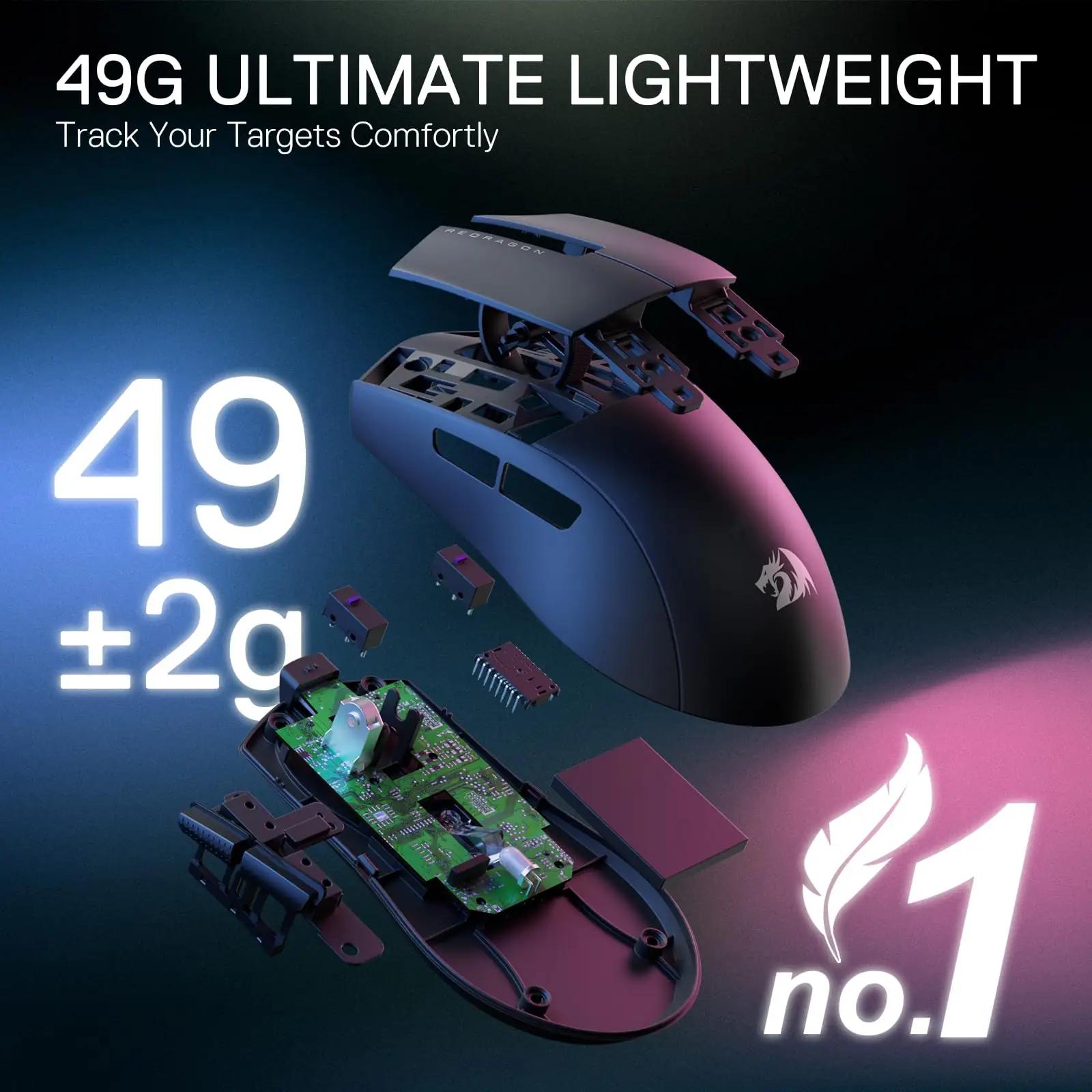 Redragon kerge mänguhiir 26K DPI ja ergonoomiline käepide – pilt 6