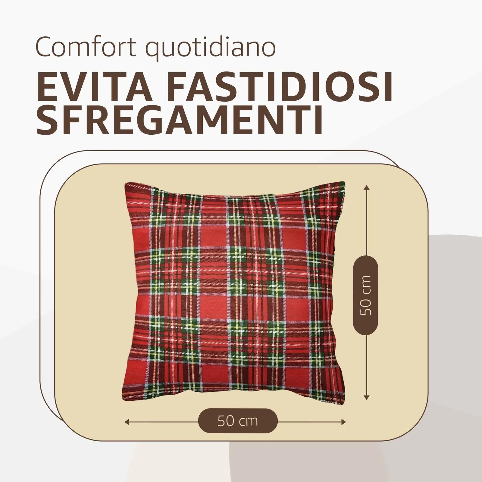 SoNiT home decor Tartan 50 dekoratiivpadjapüürid – detailne lähivaade