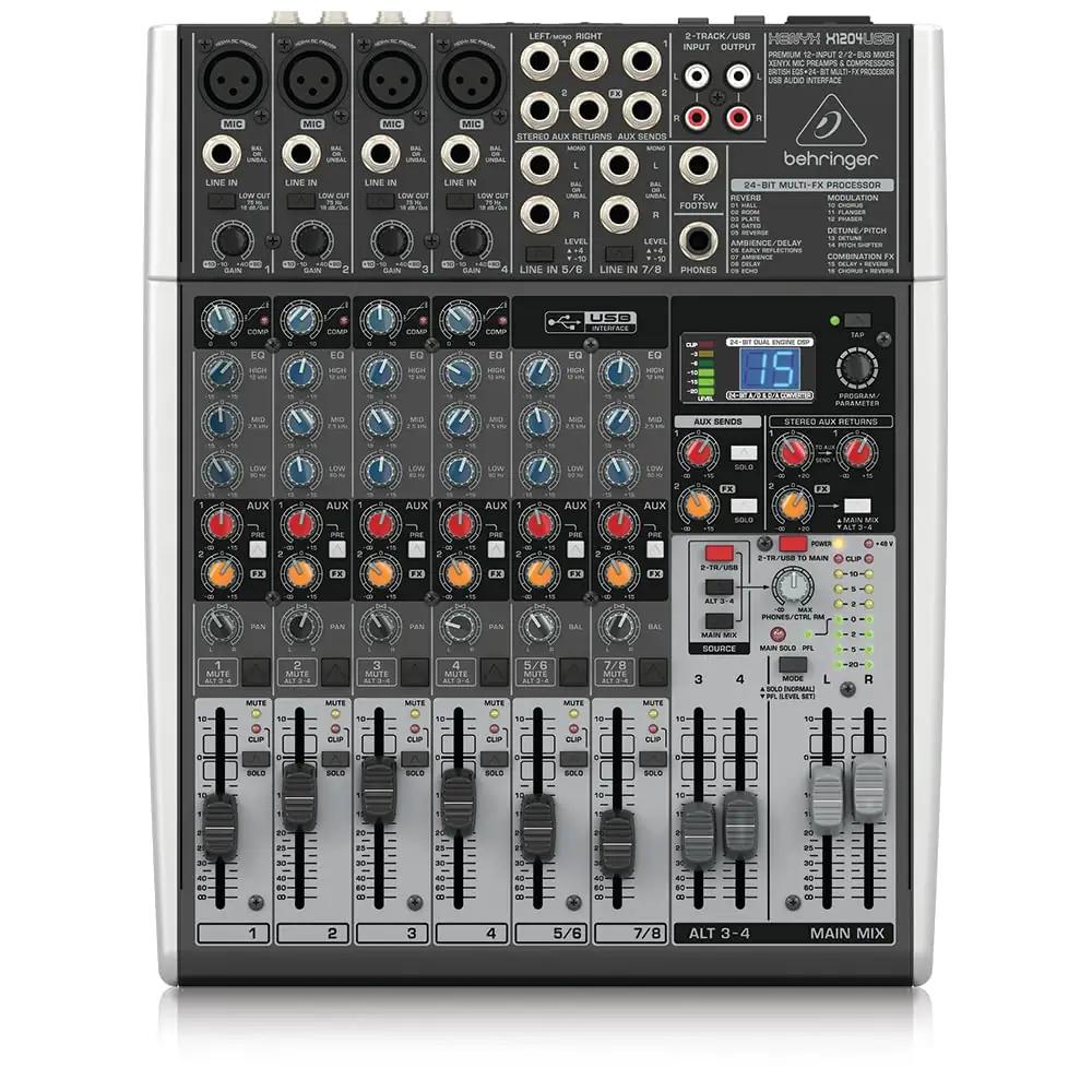Behringer kompaktne mikser – kvaliteetne stuudioheli X1204USB
