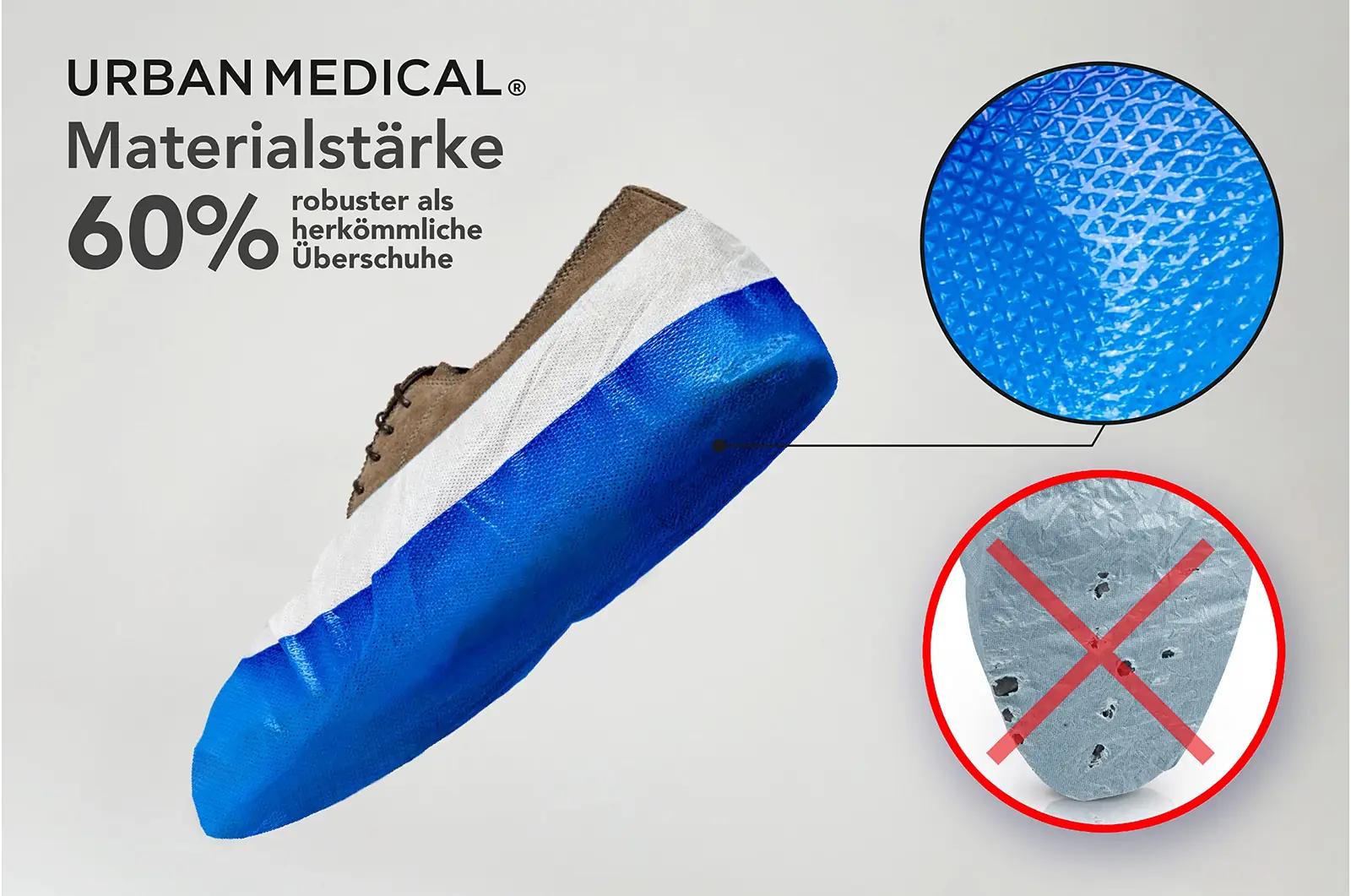 URBAN MEDICAL vett- ja kulumiskindlad ülikindlad jalanõukatted – lisavaade