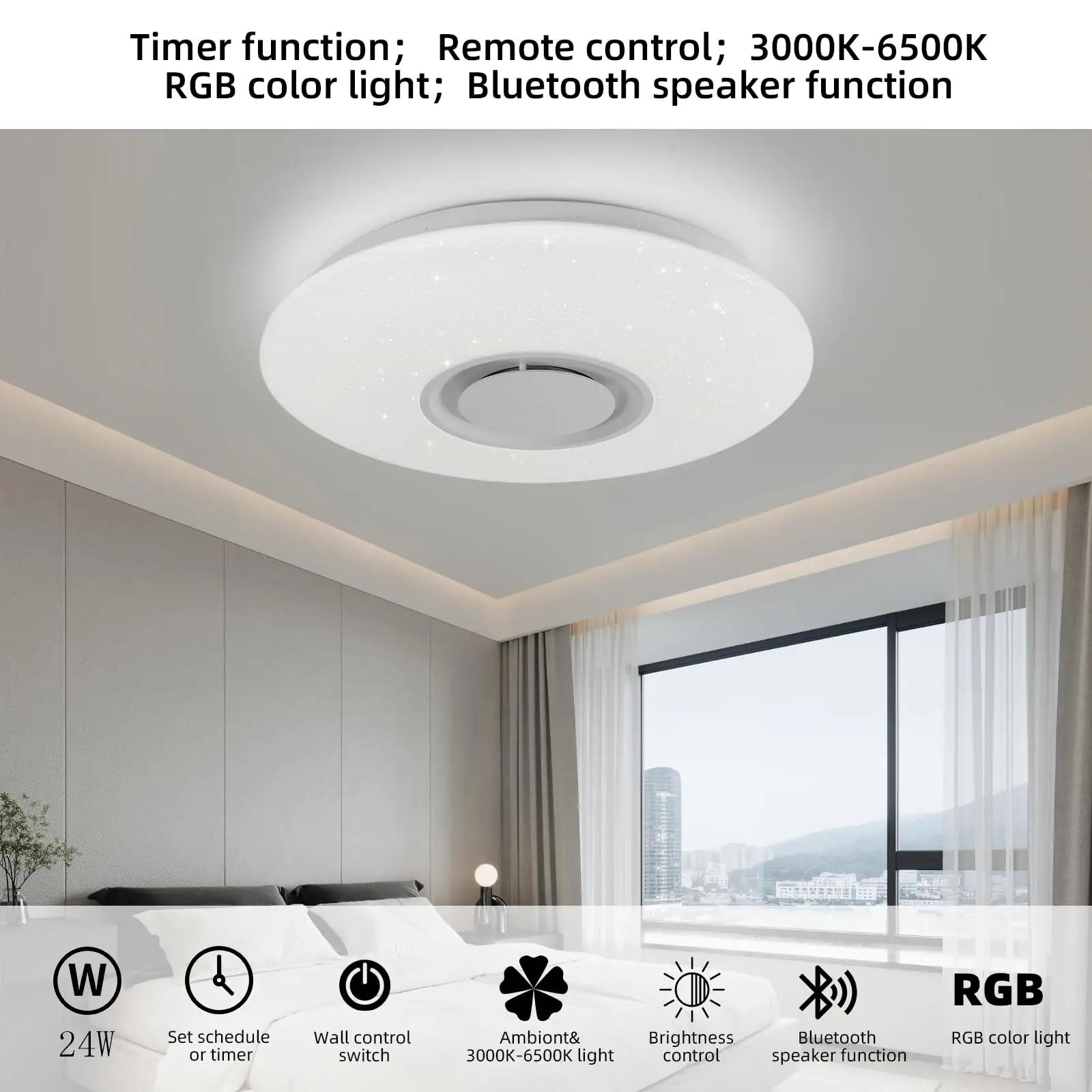 Horevo modernne LED-ripplagi koos Bluetooth kõlariga – pakend ja tarvikud