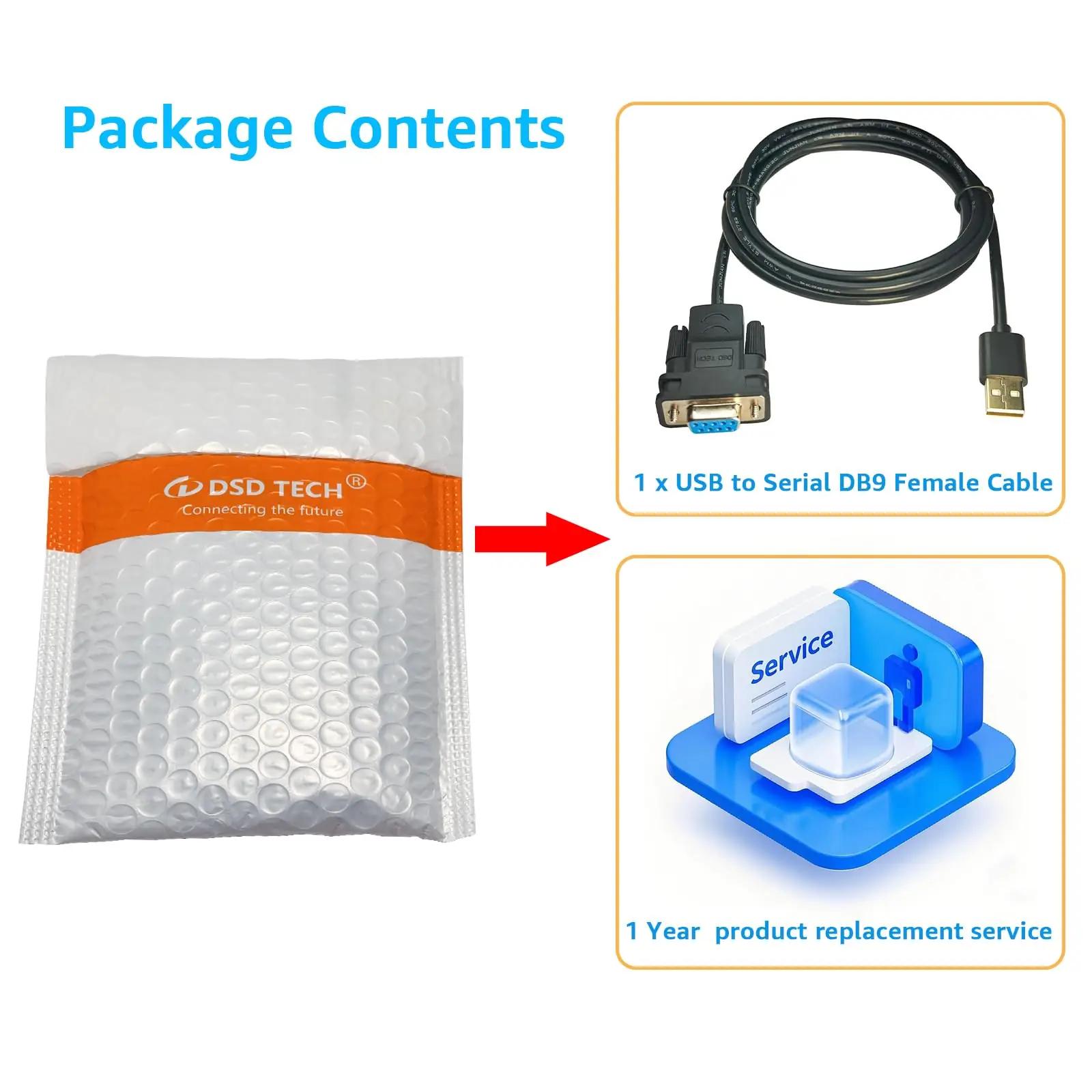 DSD TECH vastupidav USB–RS232 kaabel professionaalseks kasutuseks – pilt 8