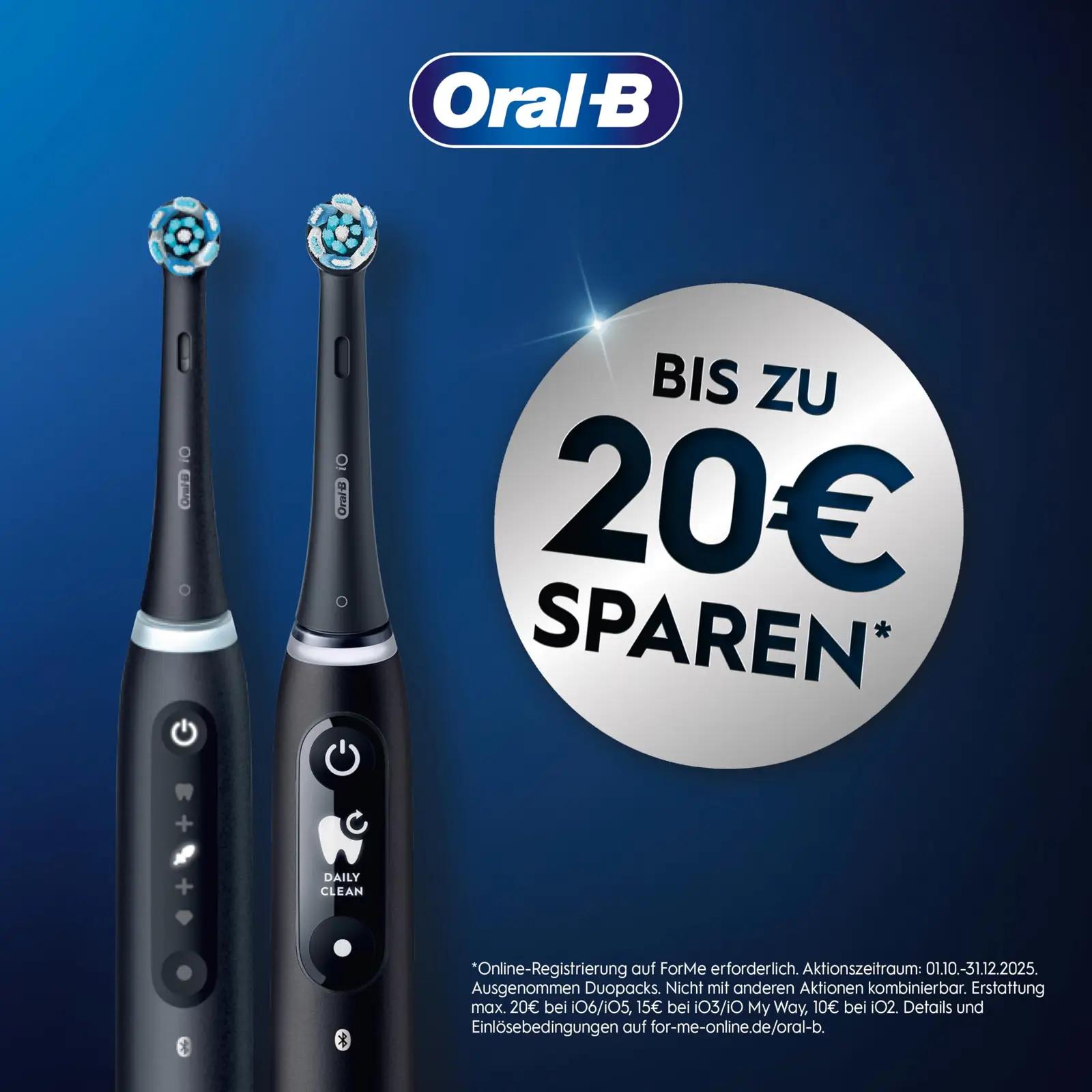 Oral-B iO Series 3 Plus – pehme sinine hambahari kingituseks – detailne vaade