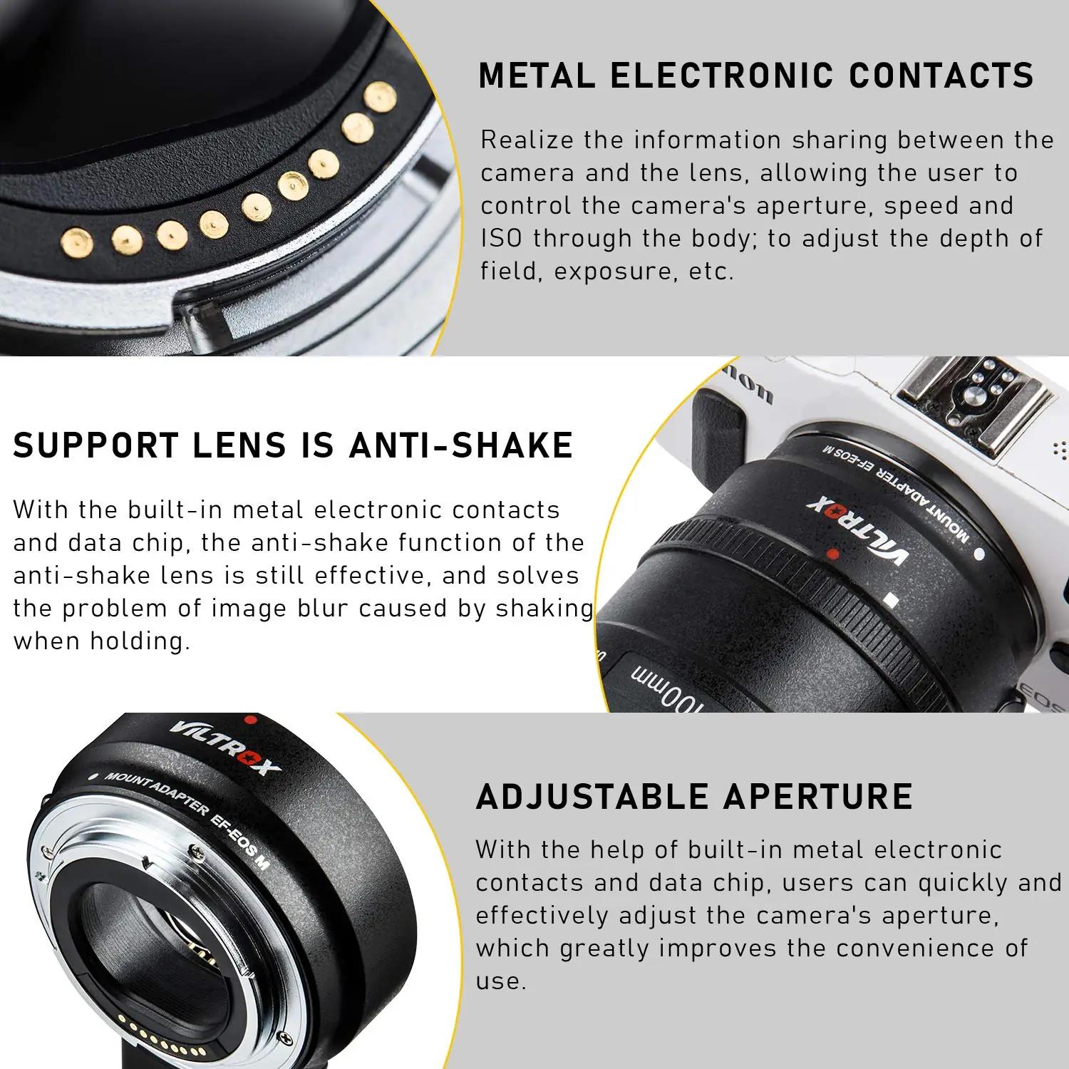 VILTROX metallist adapter EF-EOS M – autofocus ja ühilduvus – lisavaade