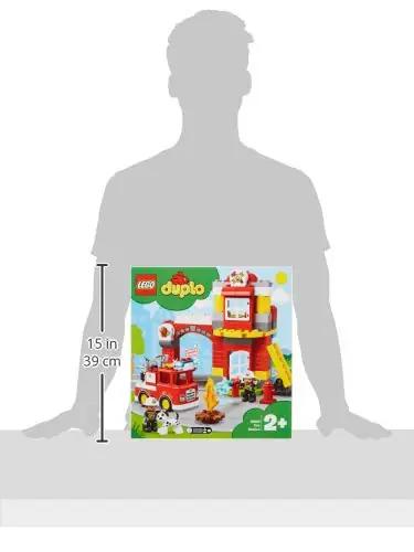 LEGO DUPLO tulekaitsejaam beebidele — värvikas õppemäng – pakend ja tarvikud