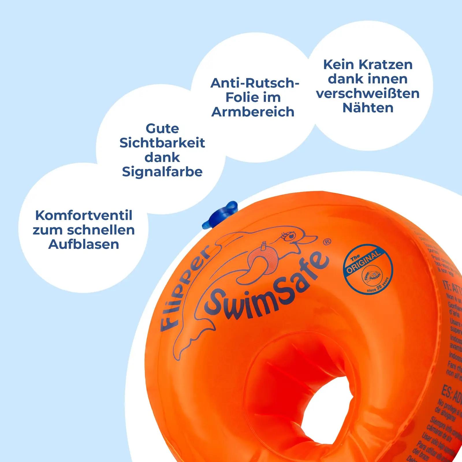 Flipper SwimSafe beebide ujumisrõngad — turvaline õppimine – kasutusnäide