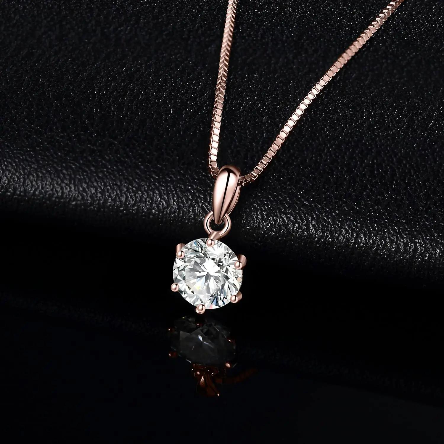 JewelryPalace sterling‑hõbe ripats moissanitega — elegantne – pakend ja tarvikud