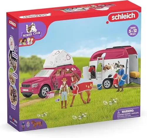 SCHLEICH mängukomplekt lapsele – auto ja hobusehaagis, kingitus – pilt 10