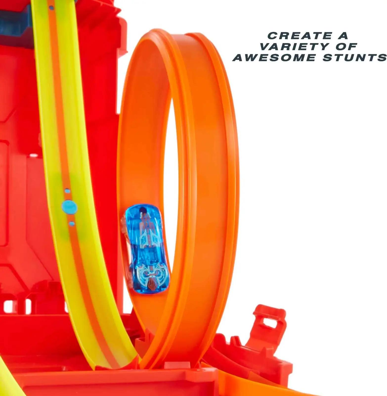 Hot Wheels plastist autorada kinkepakend – loop ja hoiukast – lisavaade