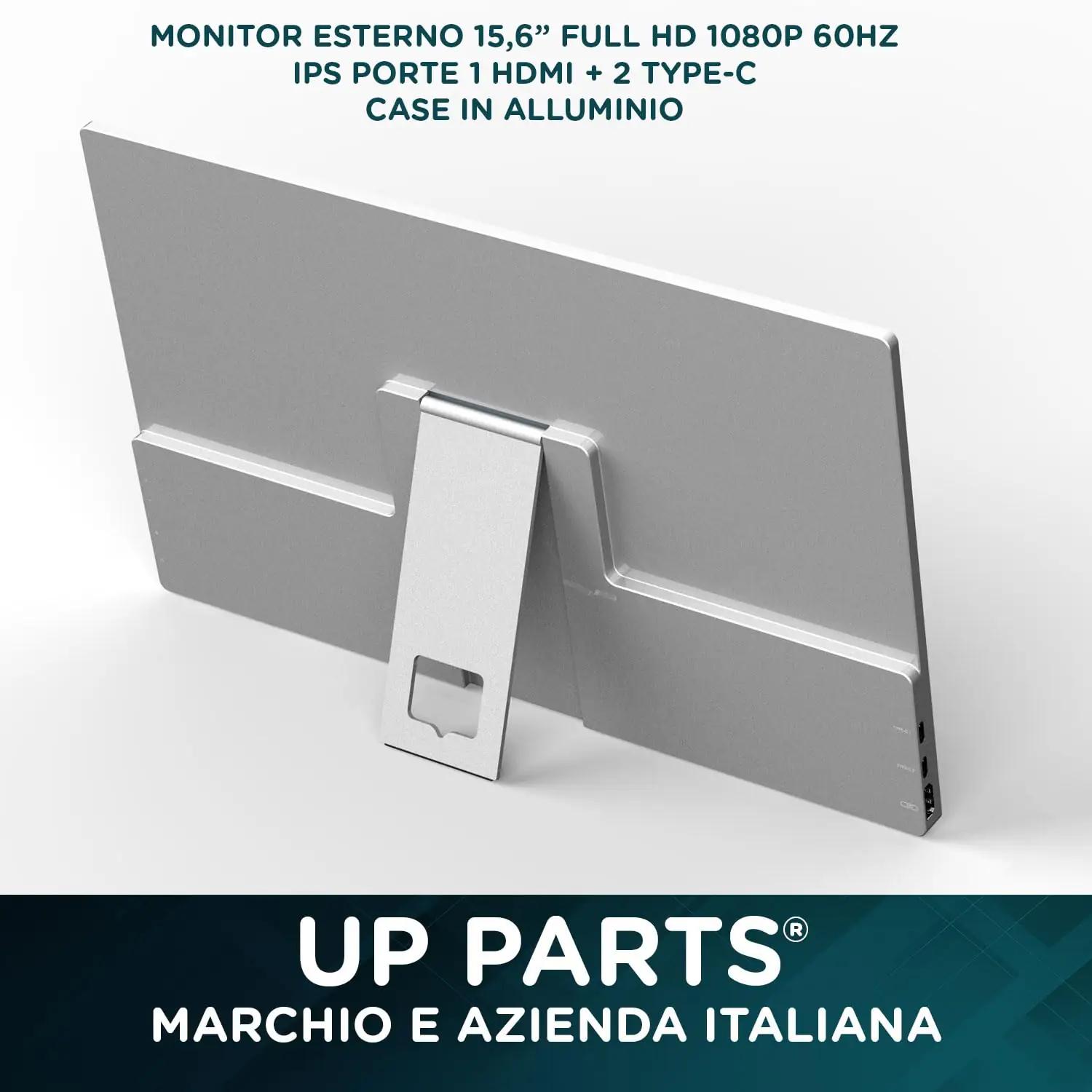 UP PARTS õhuke alumiiniummonitor 15,6″ Full HD – detailne vaade