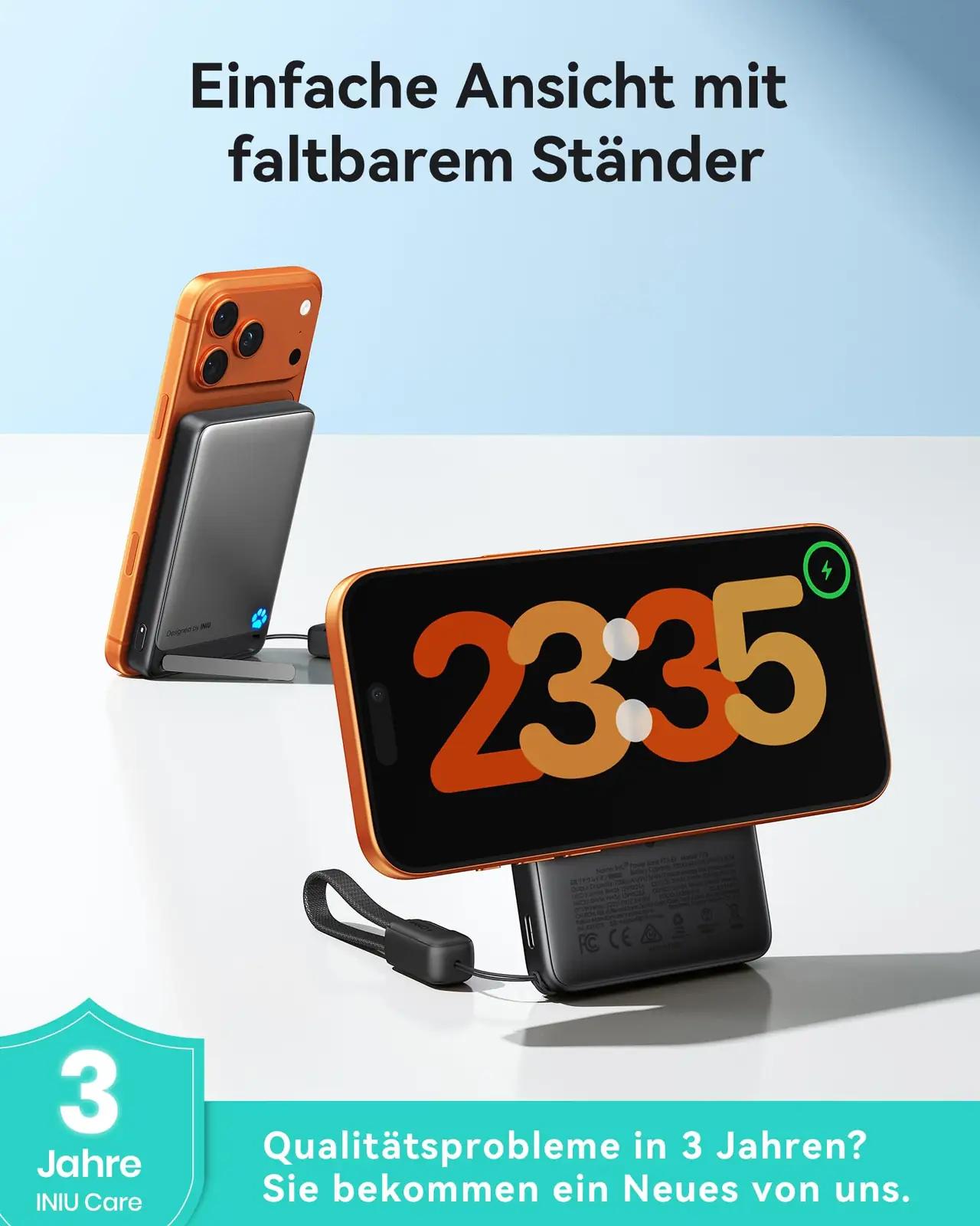 INIU magnetiline 10000 mAh Powerbank – õhuke mobiililaadija P73 – pilt 7