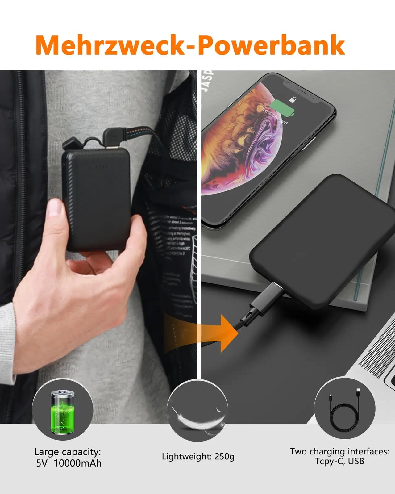 Mincoo soojendusega softshell-jope meestele – USB aku – lisavaade