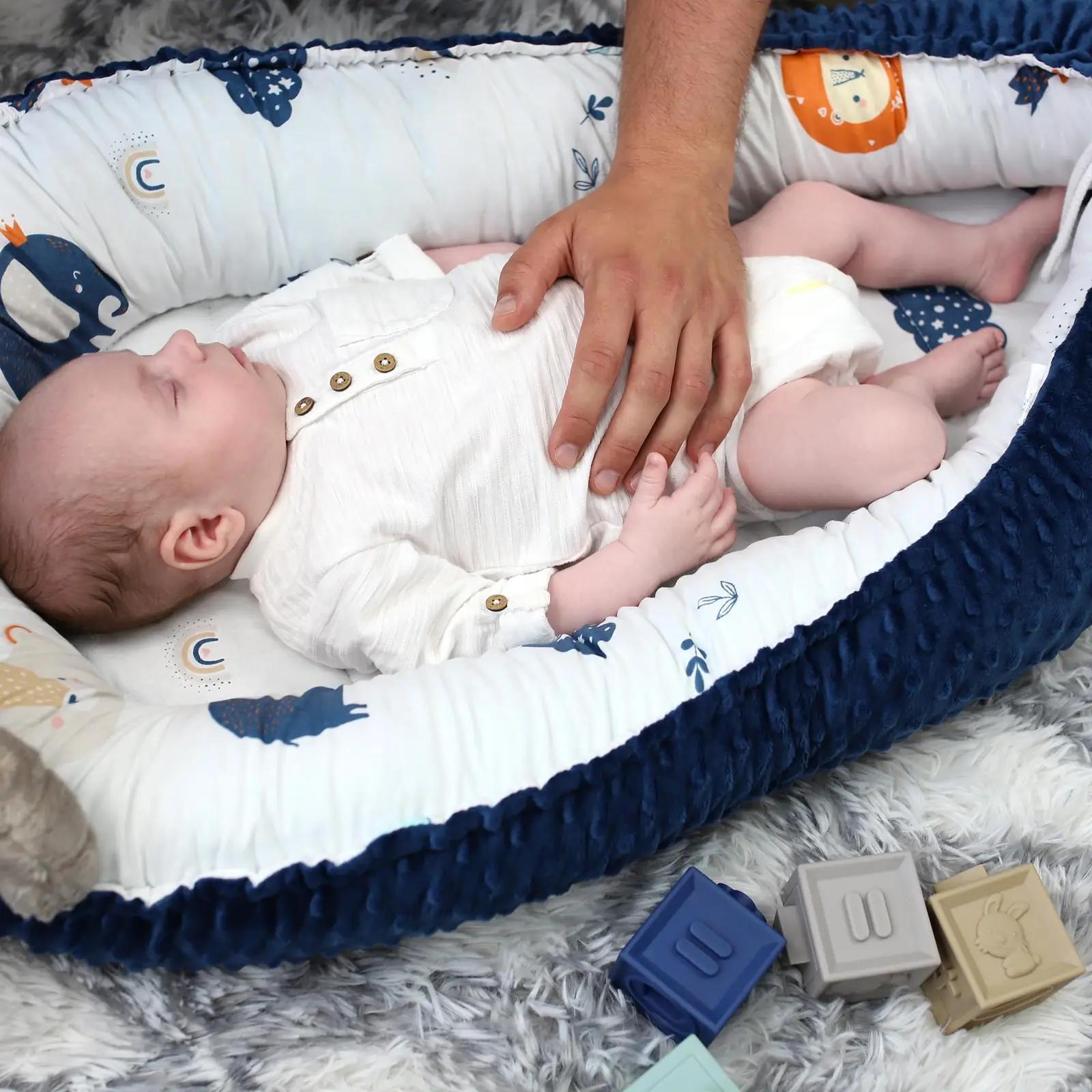 Totsy Baby pehme minky babynest – soe magamiskorv 50×90 – pilt 6