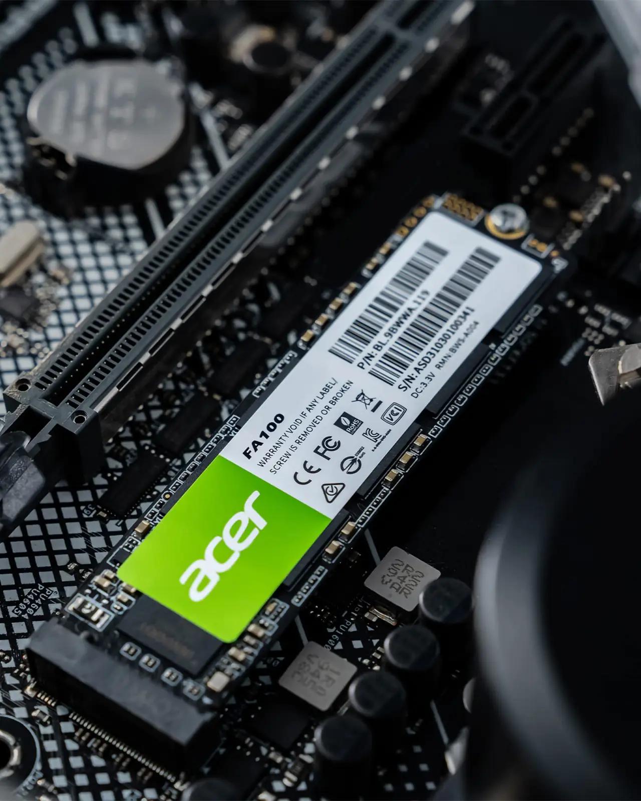 acer FA100 kiire NVMe SSD 512GB — mängu- ja töölahendus – pilt 6