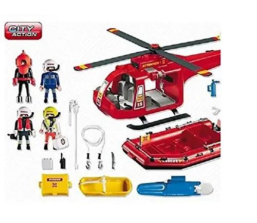 PLAYMOBIL armas SOS-helikopter ja päästepaadiga komplekt – detailne vaade