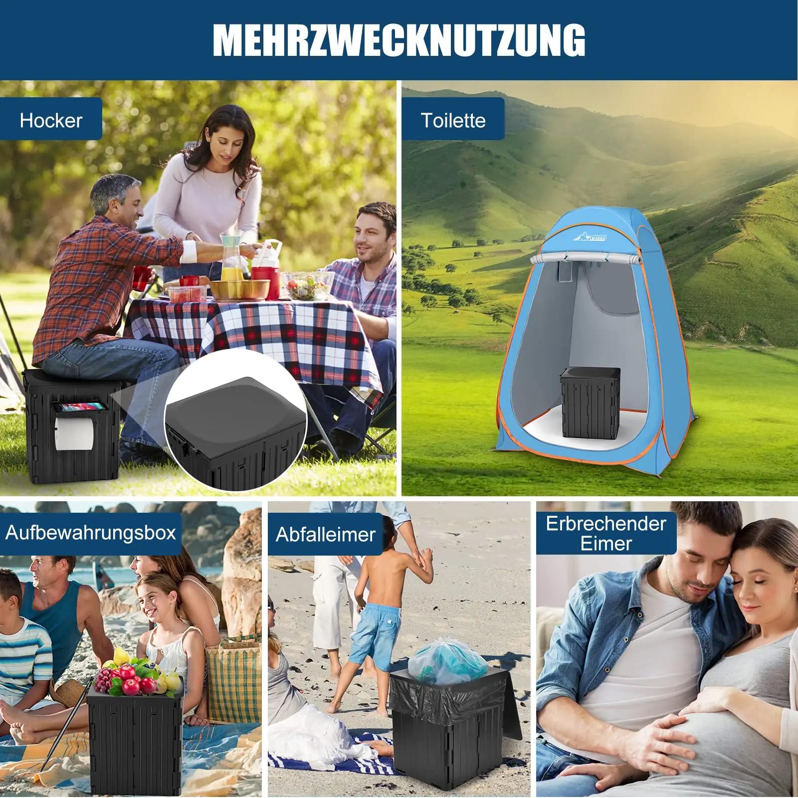 WADEO tugev ABS-materjalist kaasaskantav telk-wc 38L – pilt 7