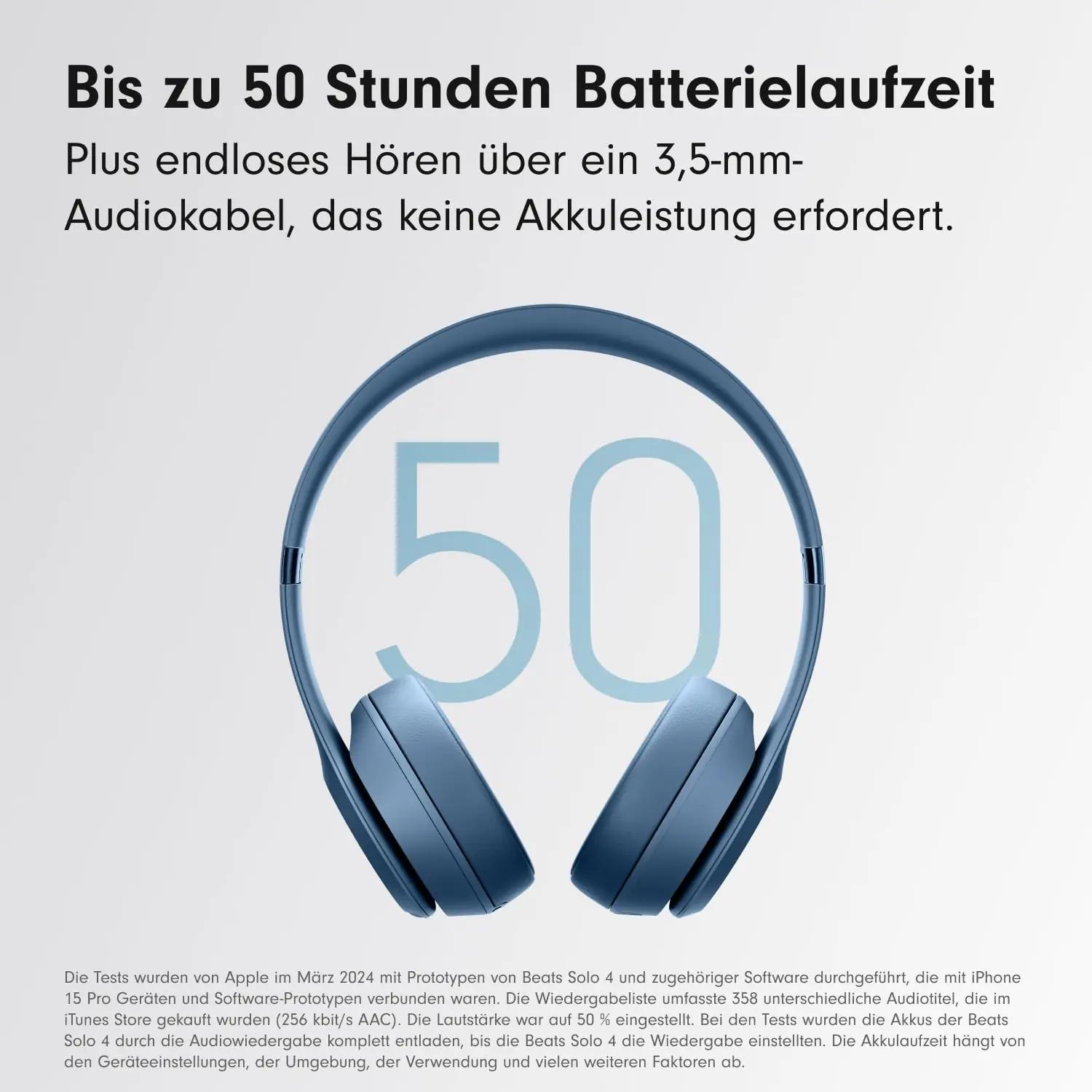 Beats Solo 4 tugev aku ja mugav disain – sobib reisimiseks – pakend ja tarvikud