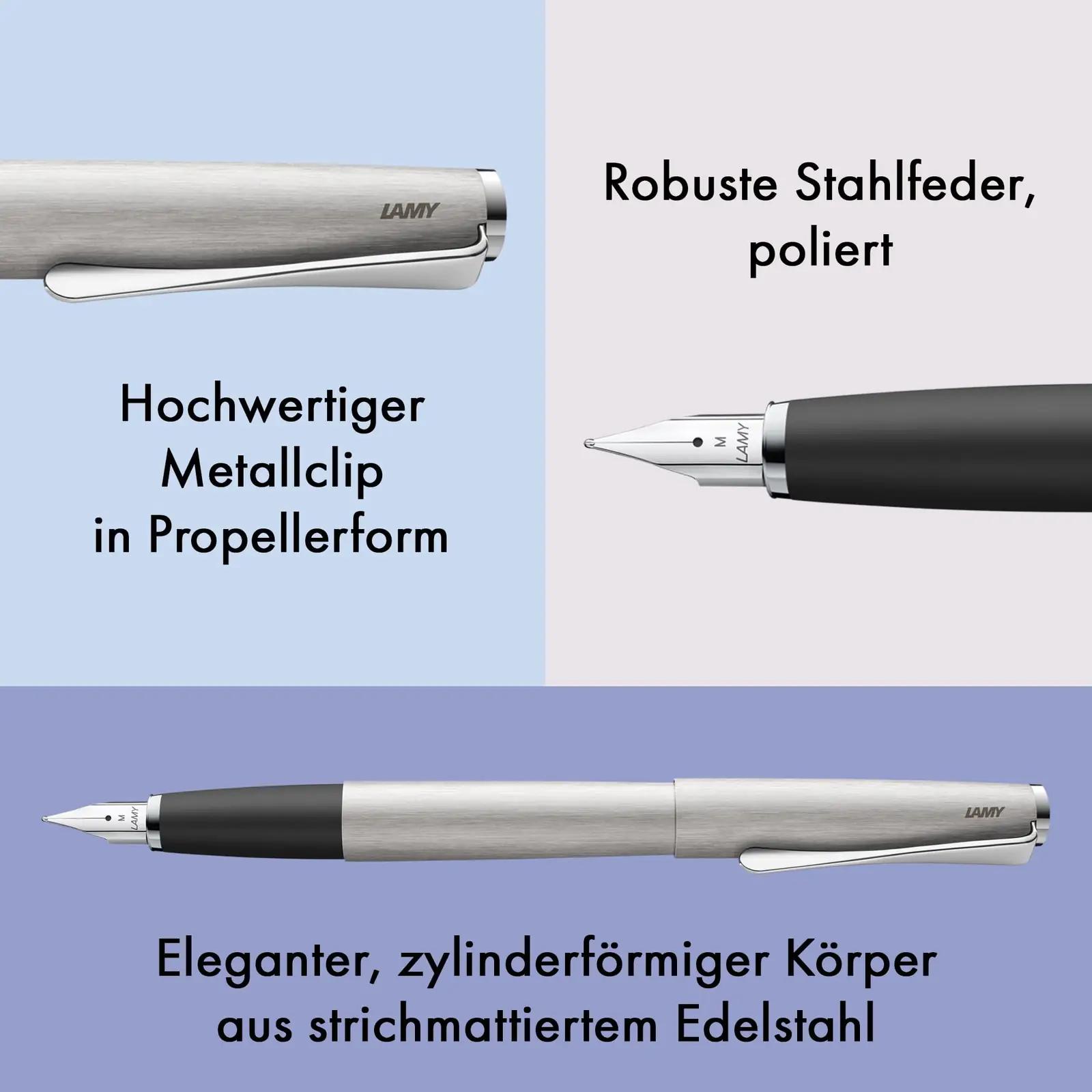 Lamy metallist pastapliiats — elegantne kirjutuskingitus sinine – pakend ja tarvikud