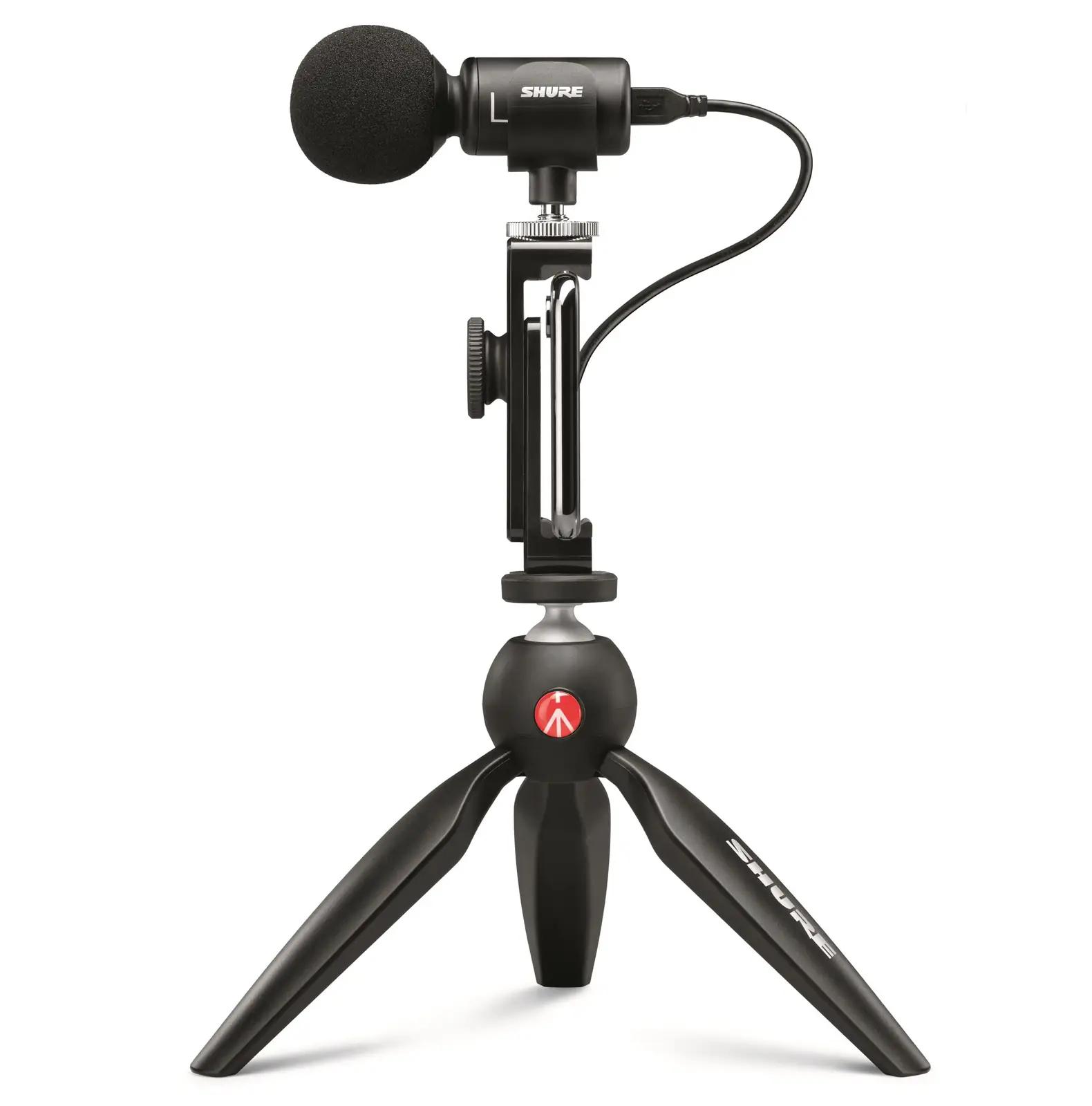 Shure kvaliteetne MV88+ mikrofoni video- ja streaming-kit