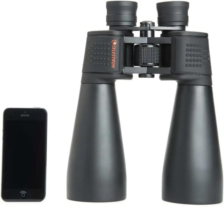 Celestron binokkel SkyMaster 15×70 — tugev vaade ja stabiilsus – pakend ja tarvikud