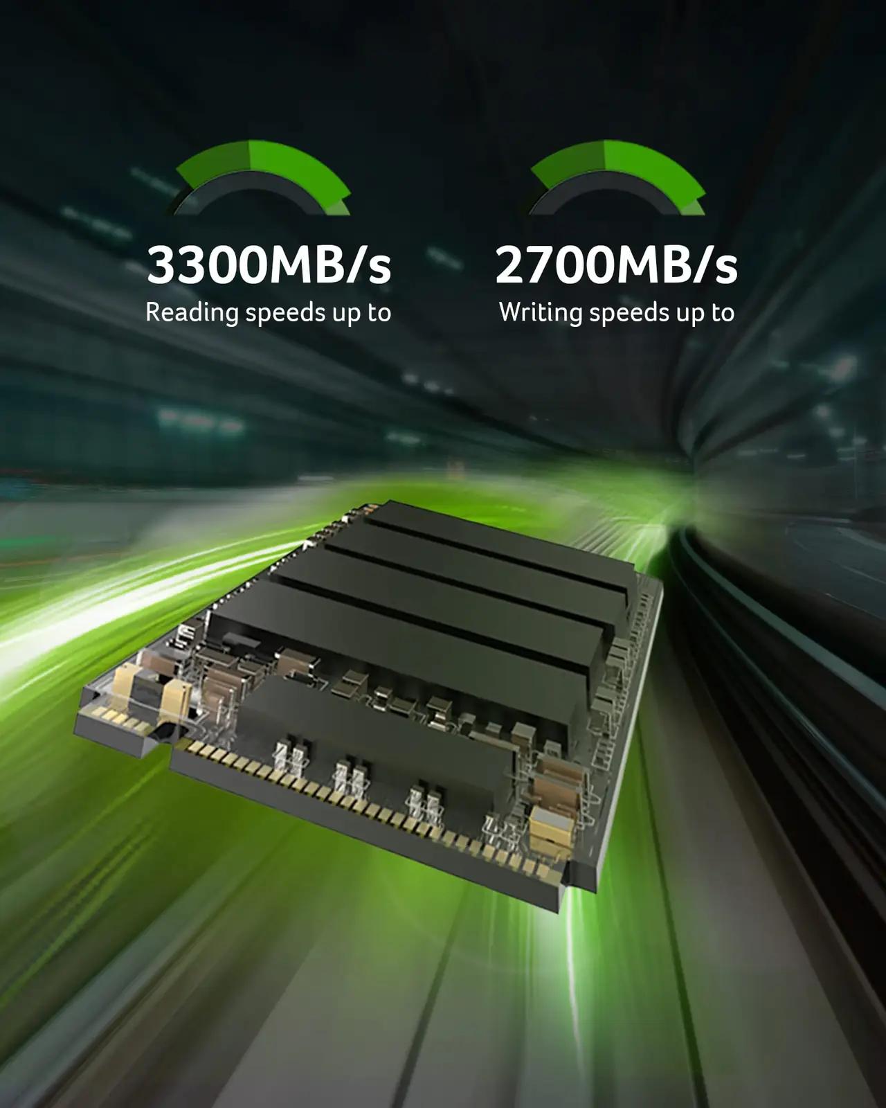 acer FA100 kiire NVMe SSD 512GB — mängu- ja töölahendus – pakend ja tarvikud