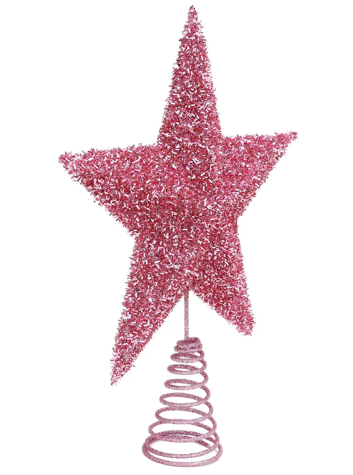 Christmas Concepts elegantne puu-otsak ornament (Baby Pink) – kasutusnäide