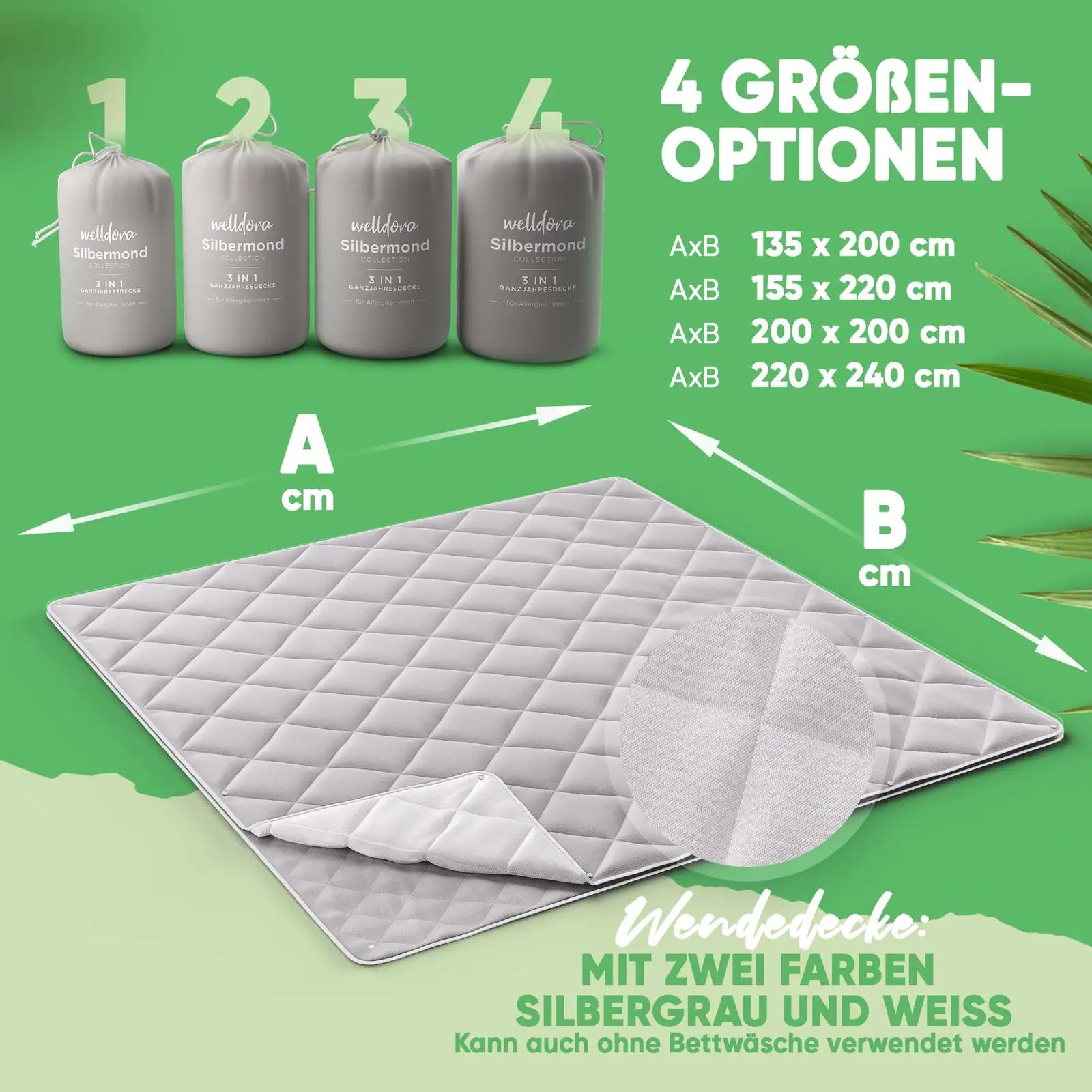 Welldora hügieeniline tekk 220×240 cm — nelja aastaaja komplekt – pilt 6