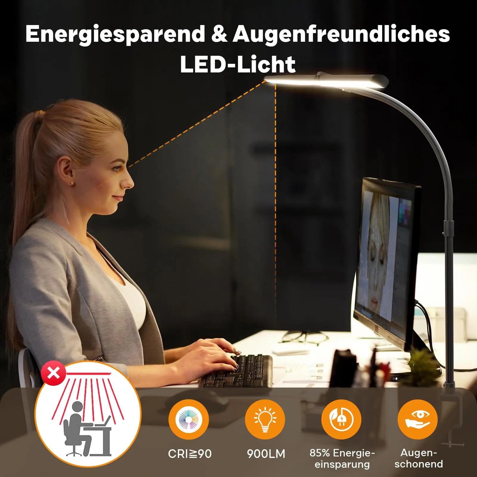 APMIEK must aluminiumist reguleeritav töölaelamp – silmakaitse – lisavaade