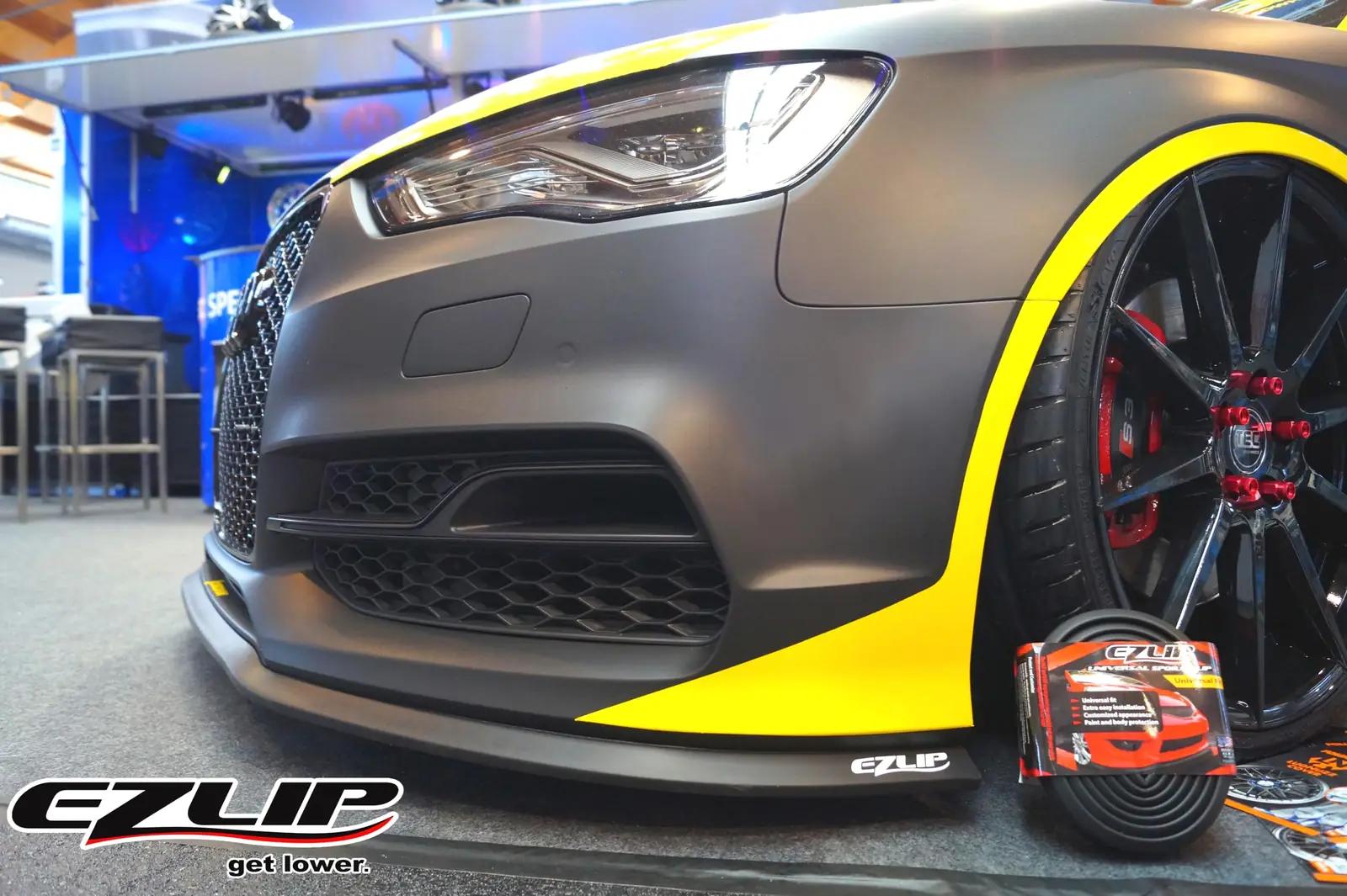 EZ Lip esipõrkeriba 259 cm — vastupidav kummist tuning-kate – pakend ja tarvikud