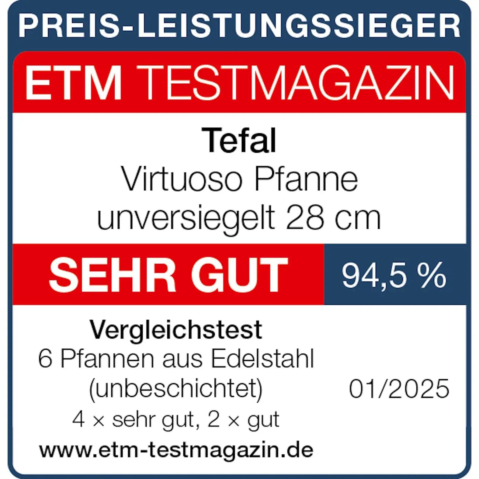 Tefal roostevaba praepann 28 cm – vastupidav ja lihtne hooldus – detailne vaade