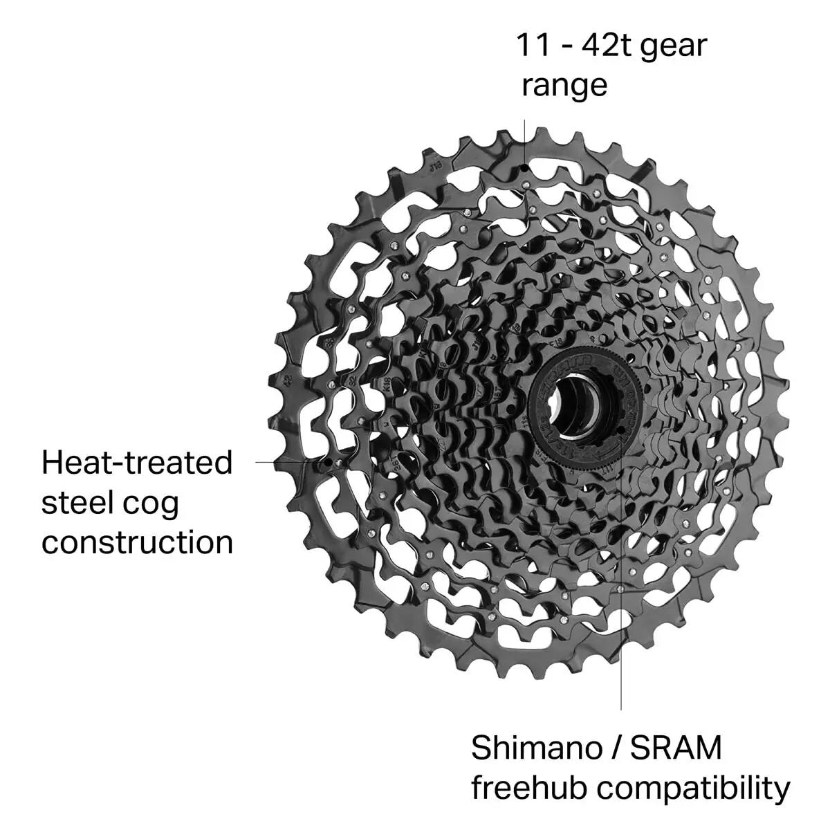 Sram vastupidav kassettsüsteem 11–42T – tugev ja usaldusväärne – pakend ja tarvikud