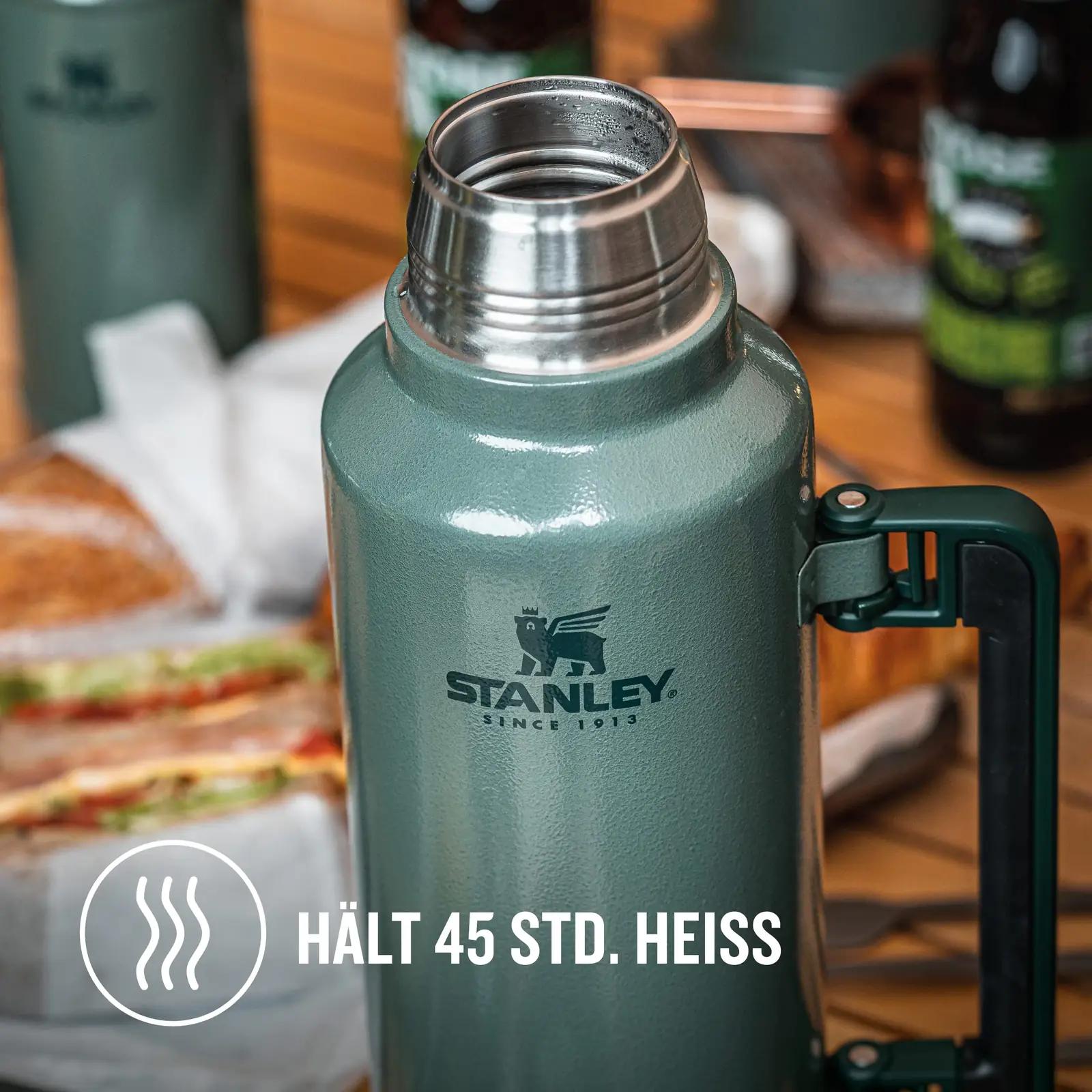 STANLEY vastupidav roostevaba termos 1,9 l – pikakestev soojus – kasutusnäide